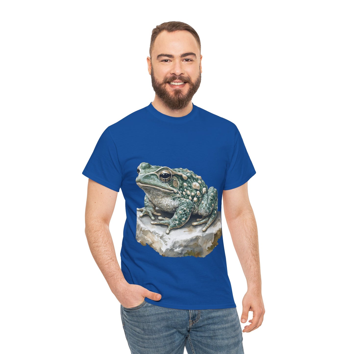 Frog Art Unisex Cotton Tee, Animal Lover Gift, Nature T-Shirt, Eco-Friendly Fashion, Men's & Women's Casual Wear