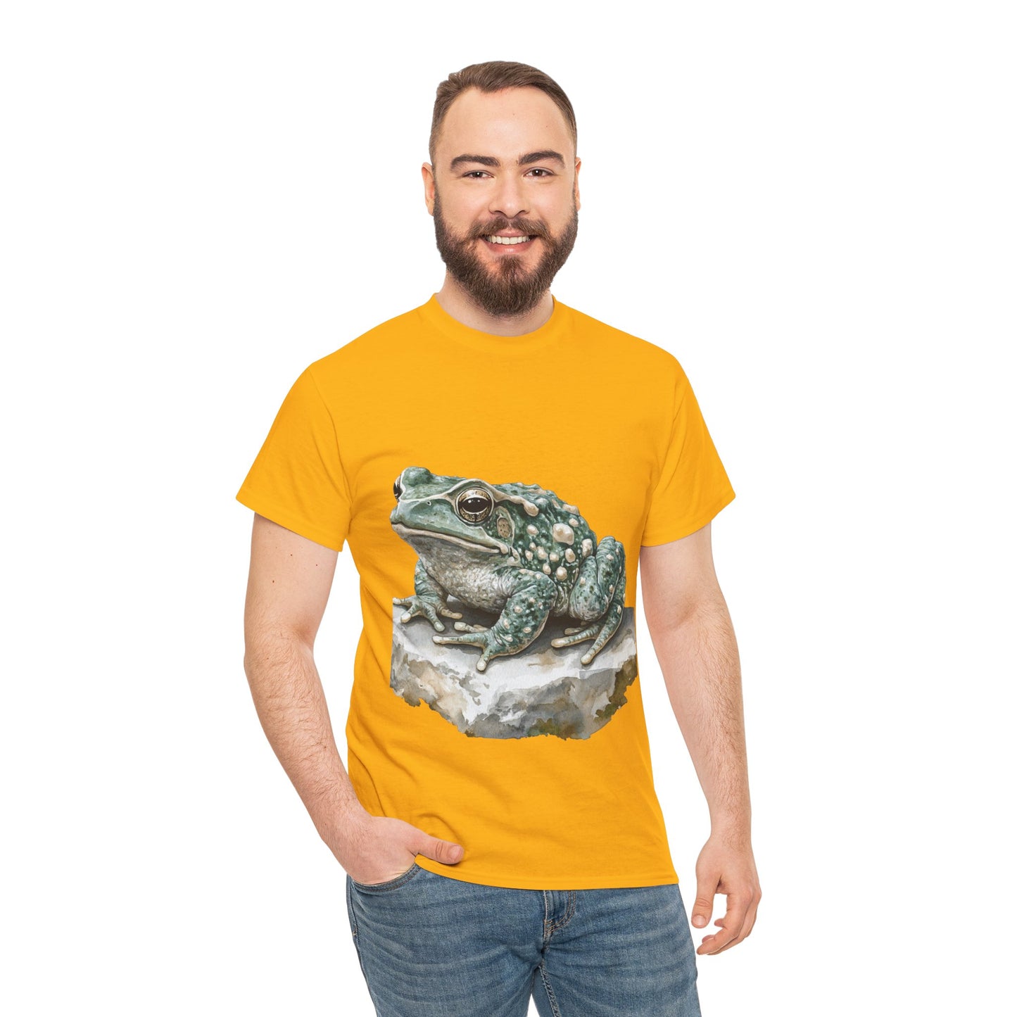 Frog Art Unisex Cotton Tee, Animal Lover Gift, Nature T-Shirt, Eco-Friendly Fashion, Men's & Women's Casual Wear