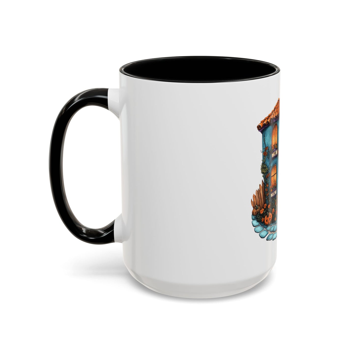 Charming Haunted House Mug - Perfect for Halloween, Coffee Lovers, Home Decor, Gift Idea, Unique Art