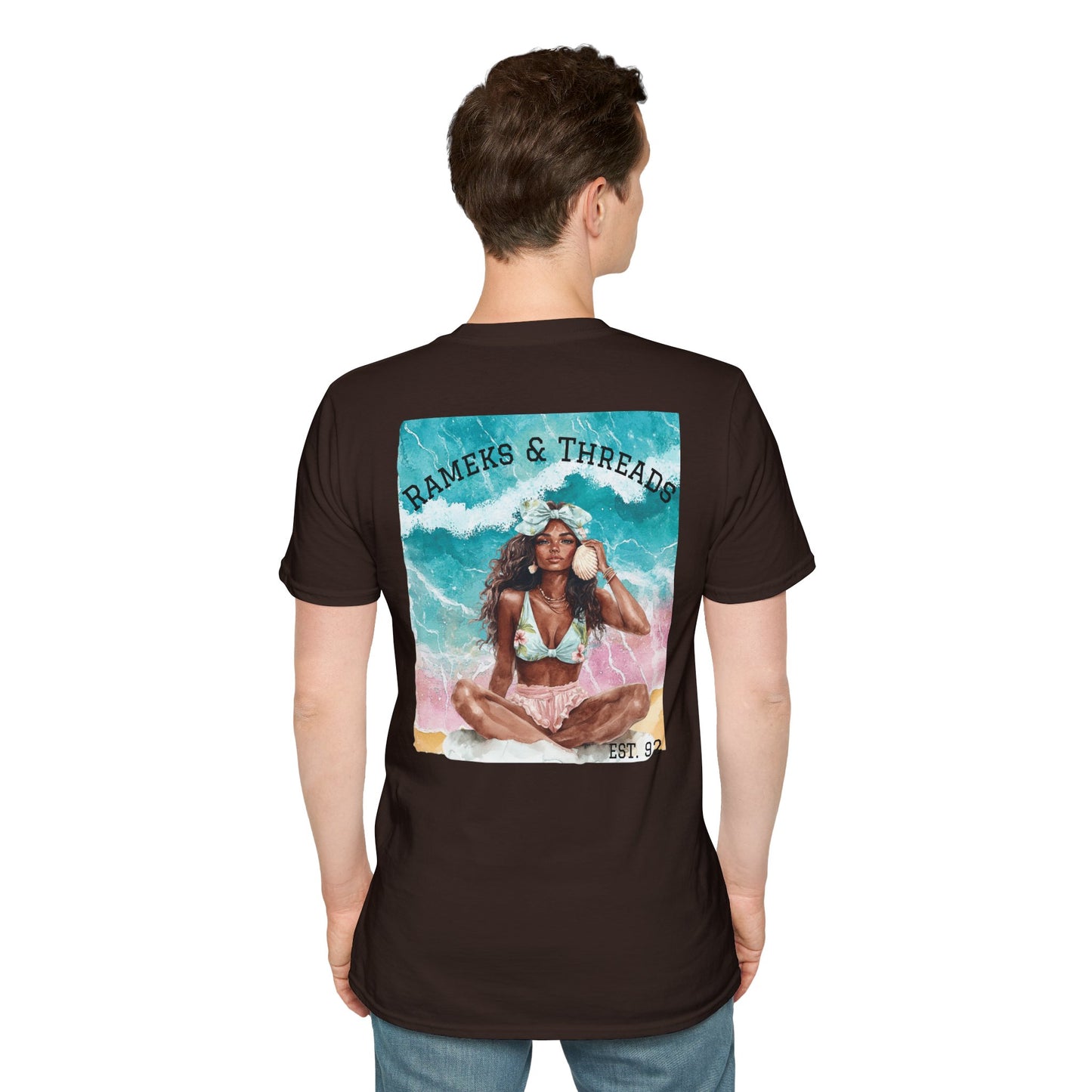 T-Shirt — "Rest Mode Activated" Floral Beach Graphic Tee