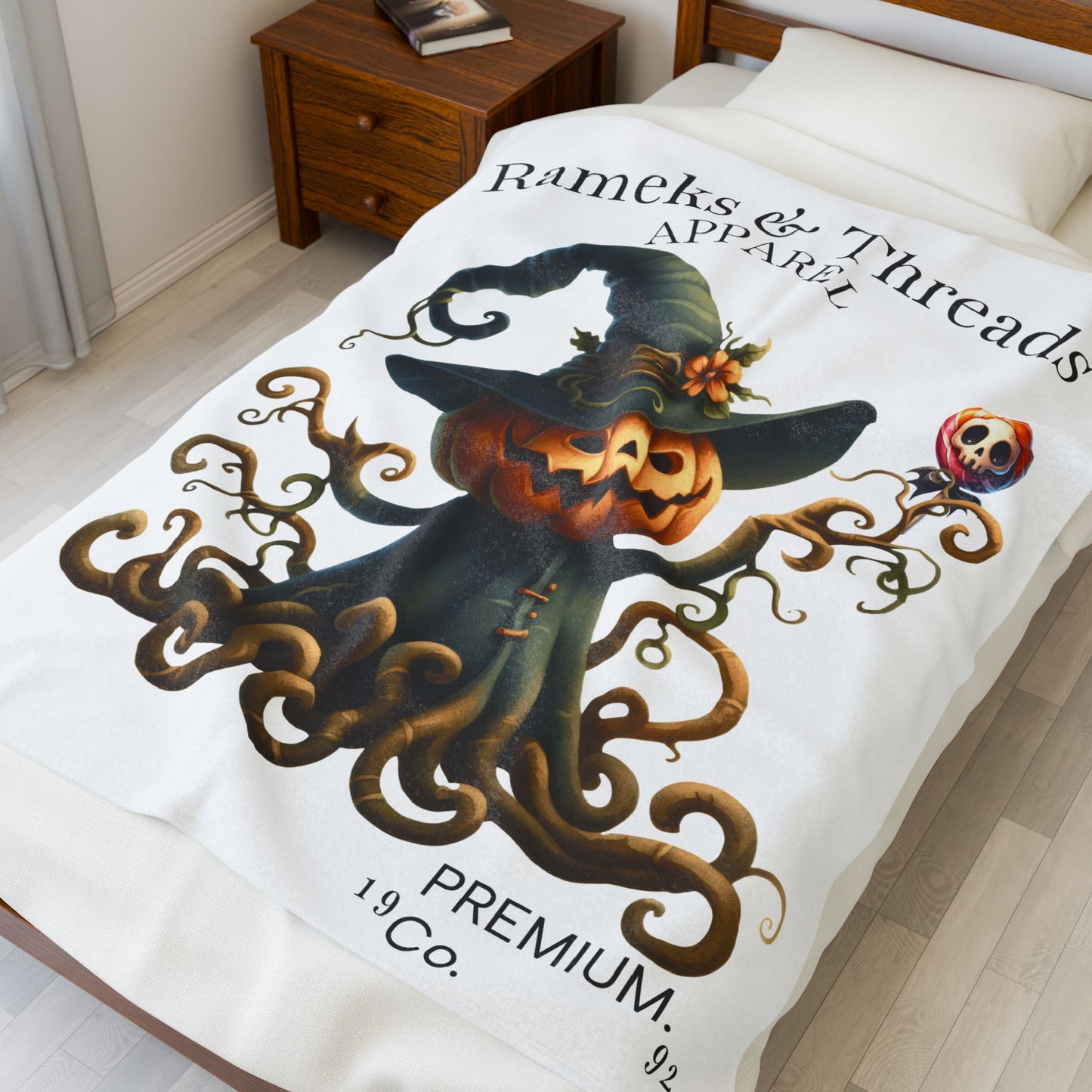 Pumpkin Monters Velveteen Plush Blanket
