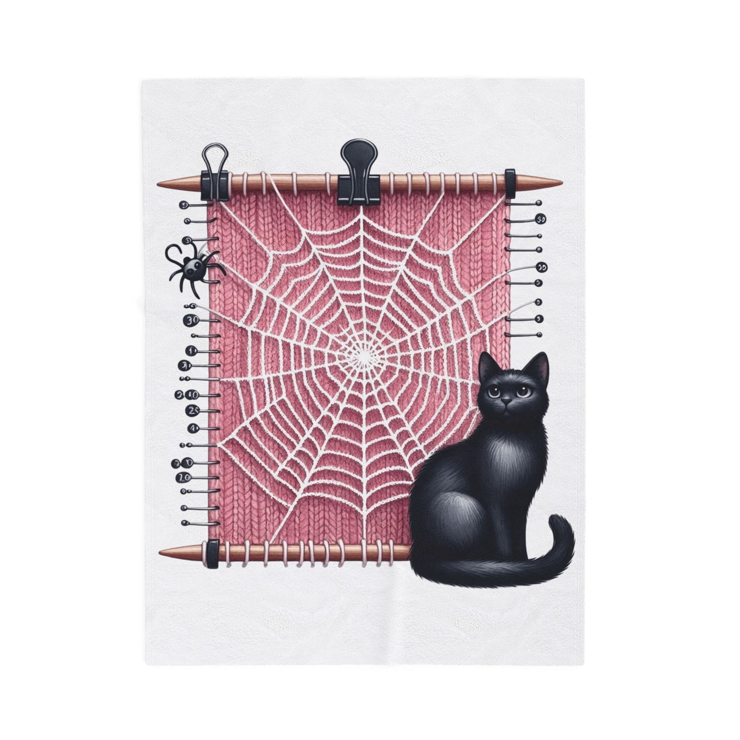 Cozy Cat-Themed Velveteen Plush Blanket | Purr-fect for Halloween, Home Decor, Cat Lovers, Gift for Her, Cozy Nights