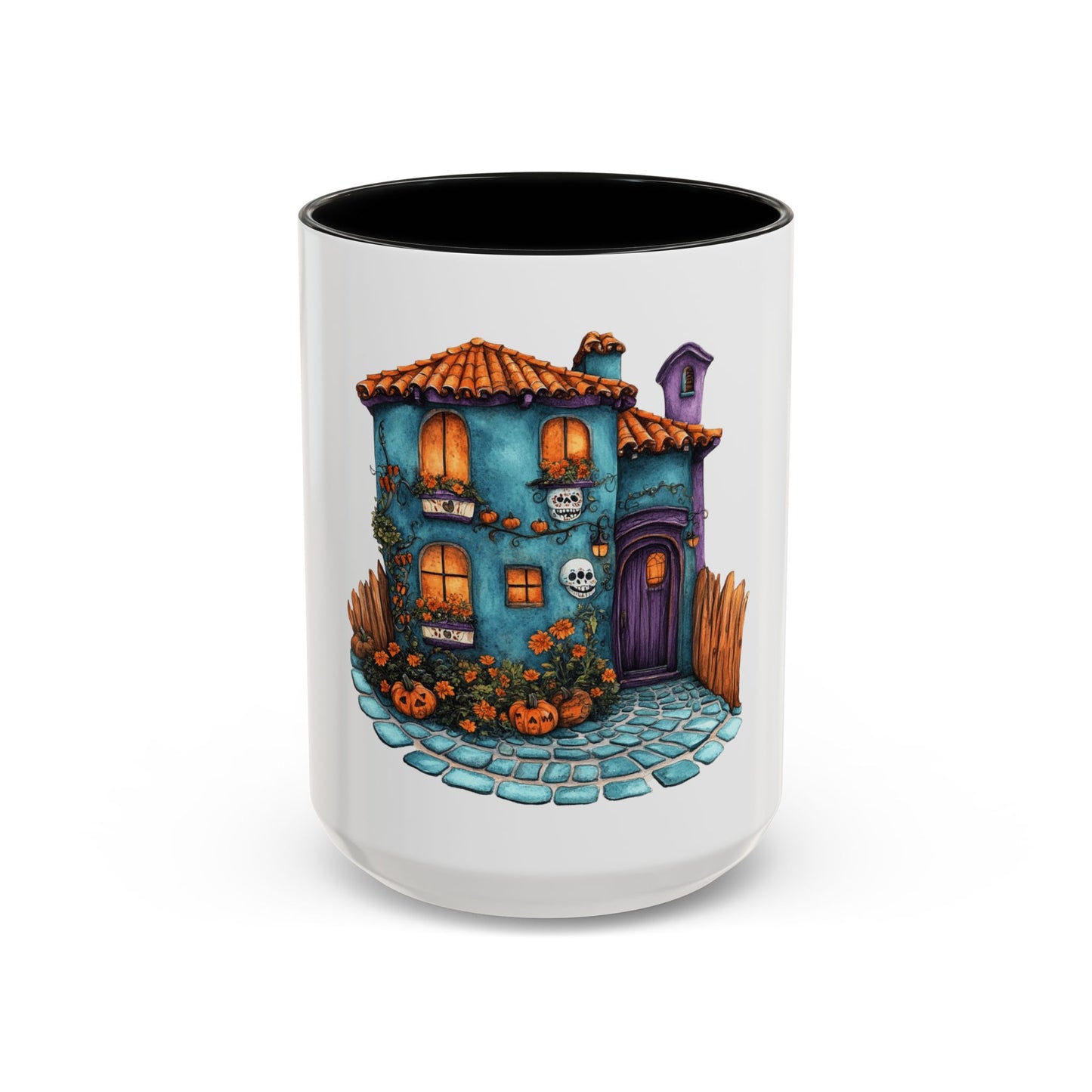 Charming Haunted House Mug - Perfect for Halloween, Coffee Lovers, Home Decor, Gift Idea, Unique Art
