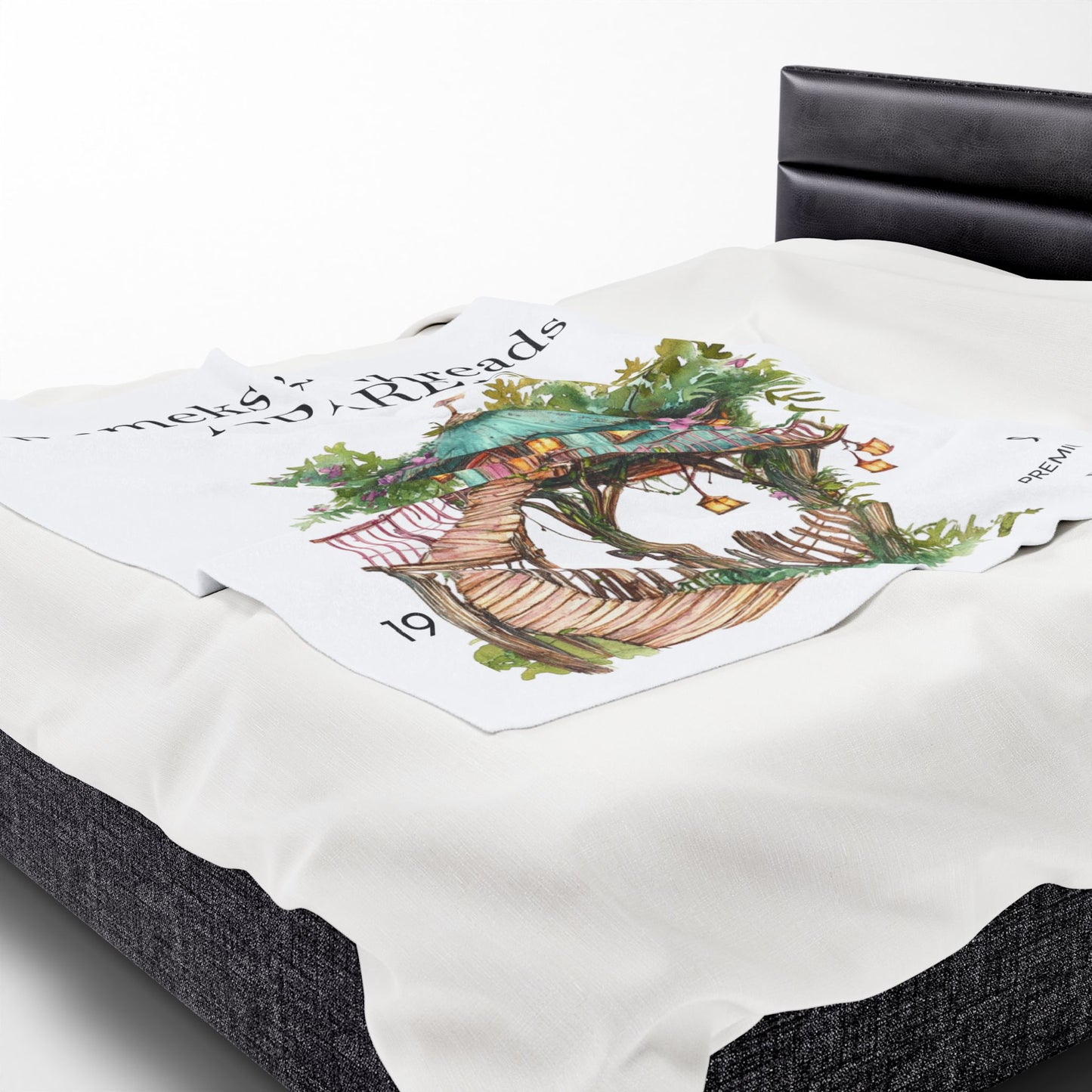 Cute Tree House Velveteen Plush Blanket