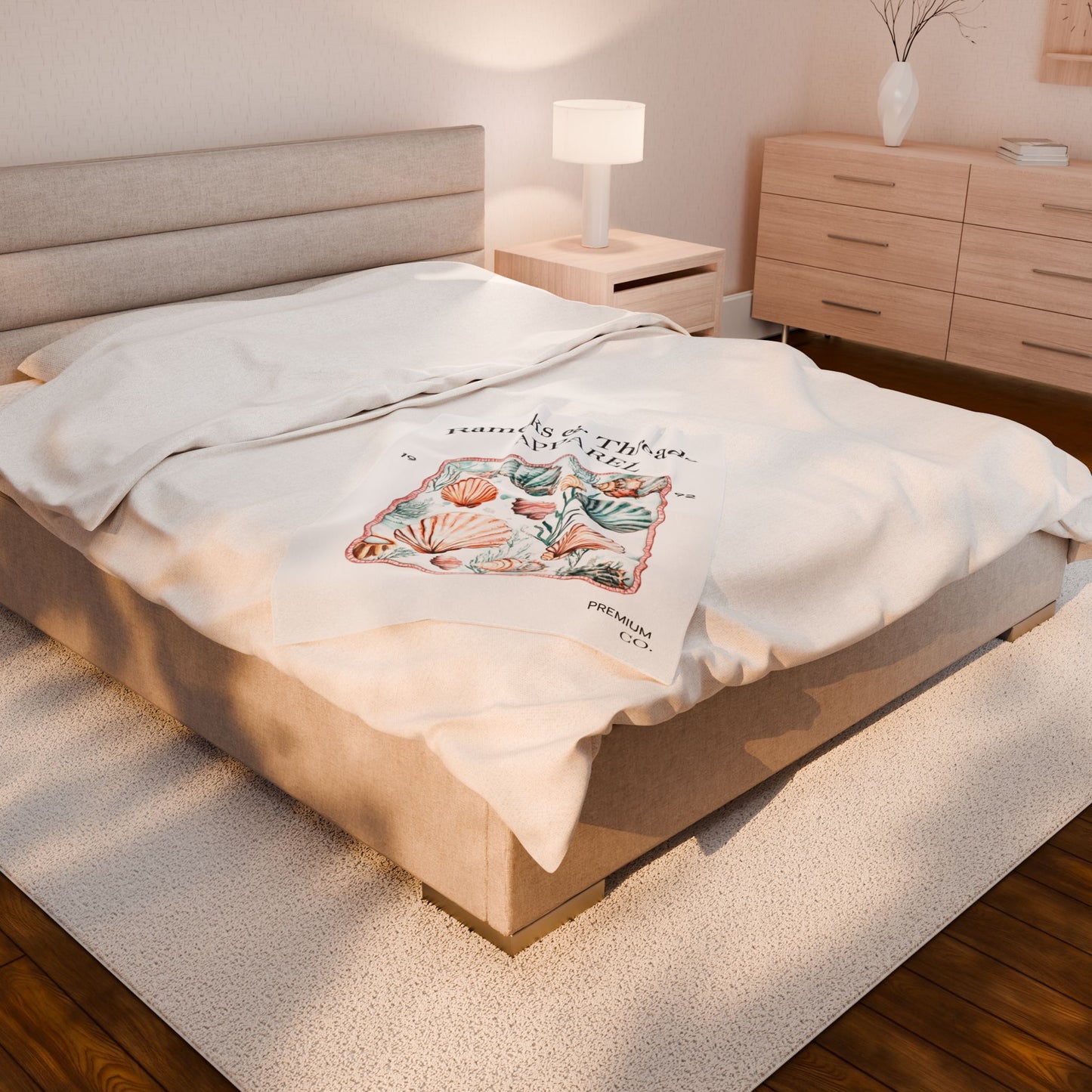 Ocean Velveteen Plush Blanket