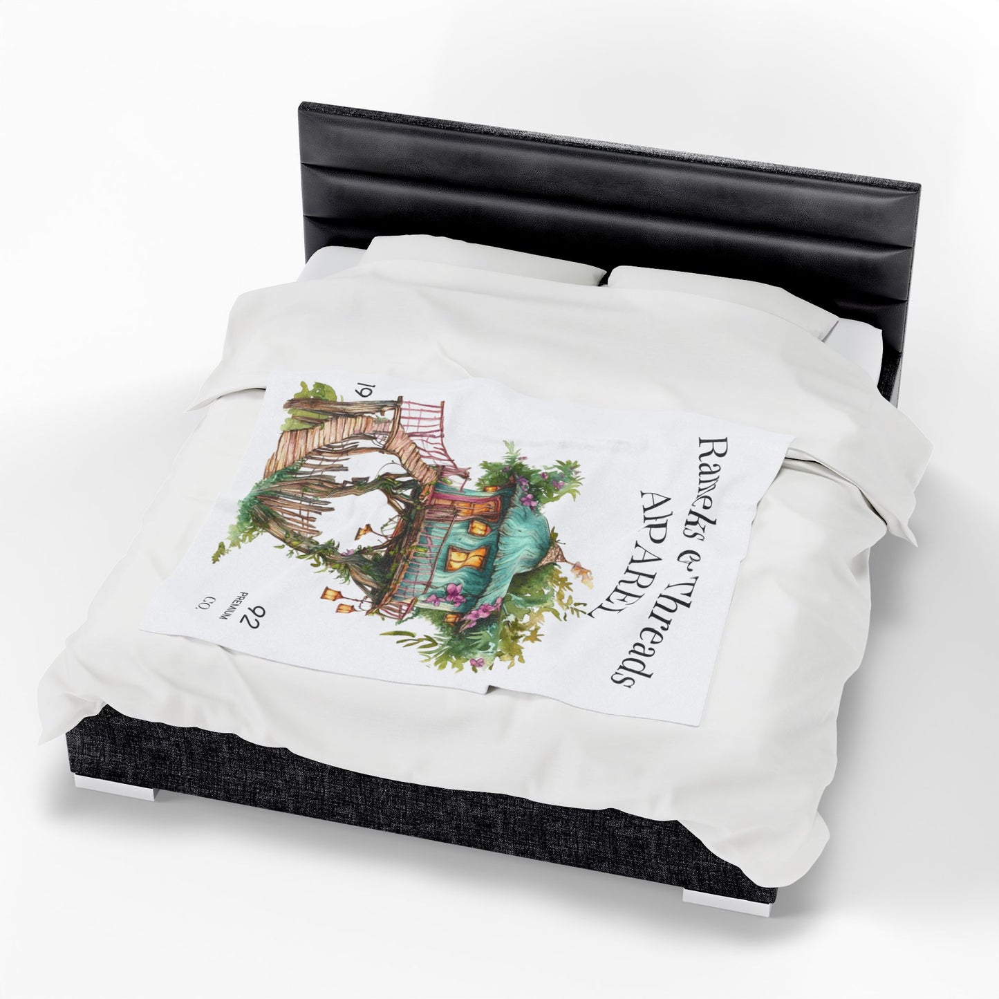 Cute Tree House Velveteen Plush Blanket