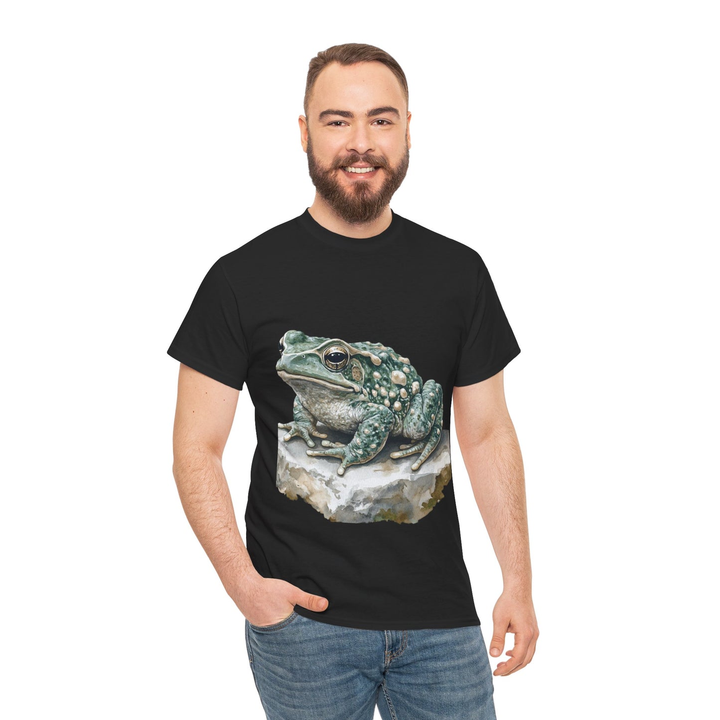 Frog Art Unisex Cotton Tee, Animal Lover Gift, Nature T-Shirt, Eco-Friendly Fashion, Men's & Women's Casual Wear