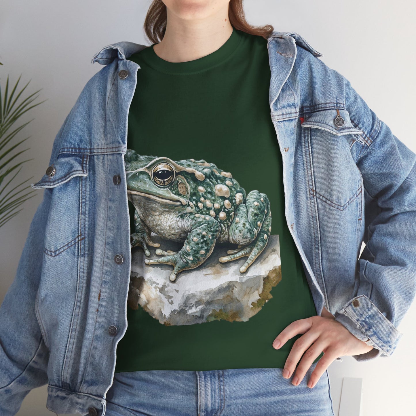 Frog Art Unisex Cotton Tee, Animal Lover Gift, Nature T-Shirt, Eco-Friendly Fashion, Men's & Women's Casual Wear