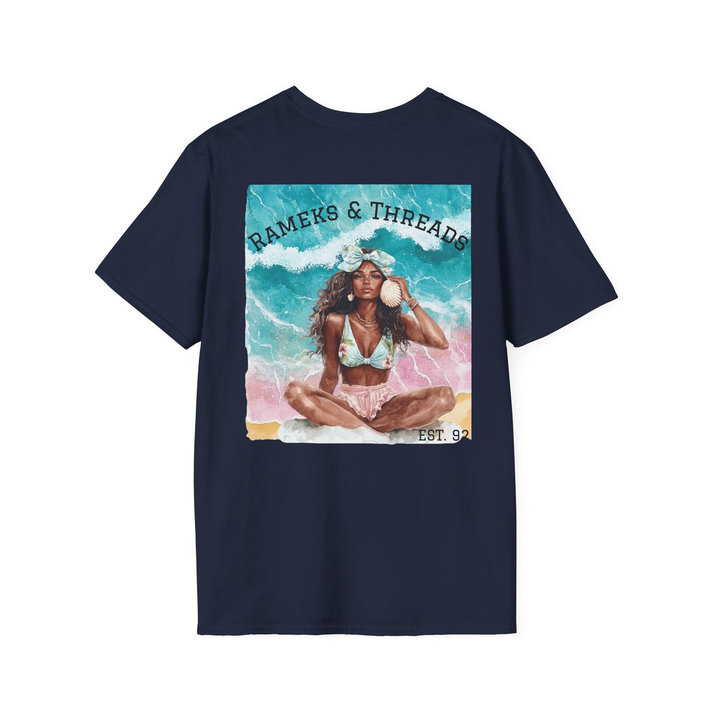 T-Shirt — "Rest Mode Activated" Floral Beach Graphic Tee