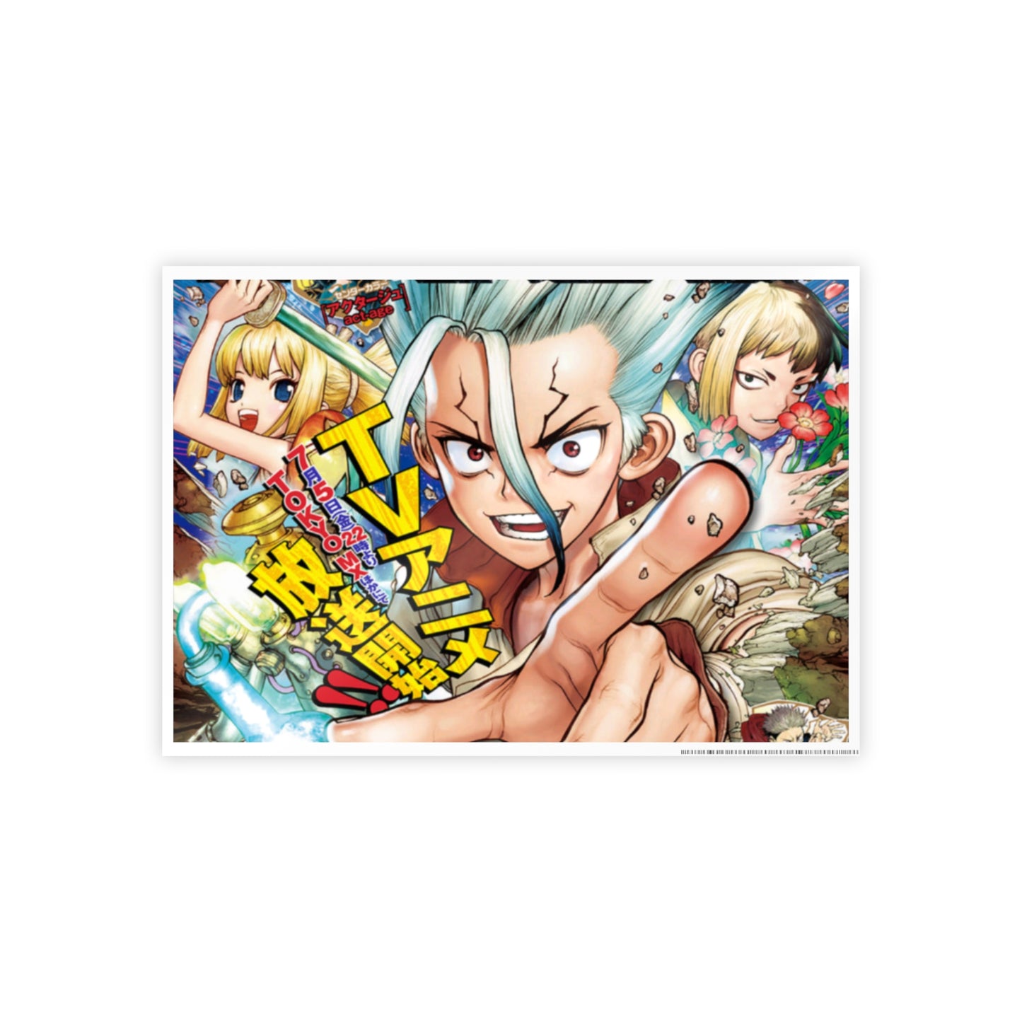 Gloss Poster — Dr. STONE Anime Character Art Print