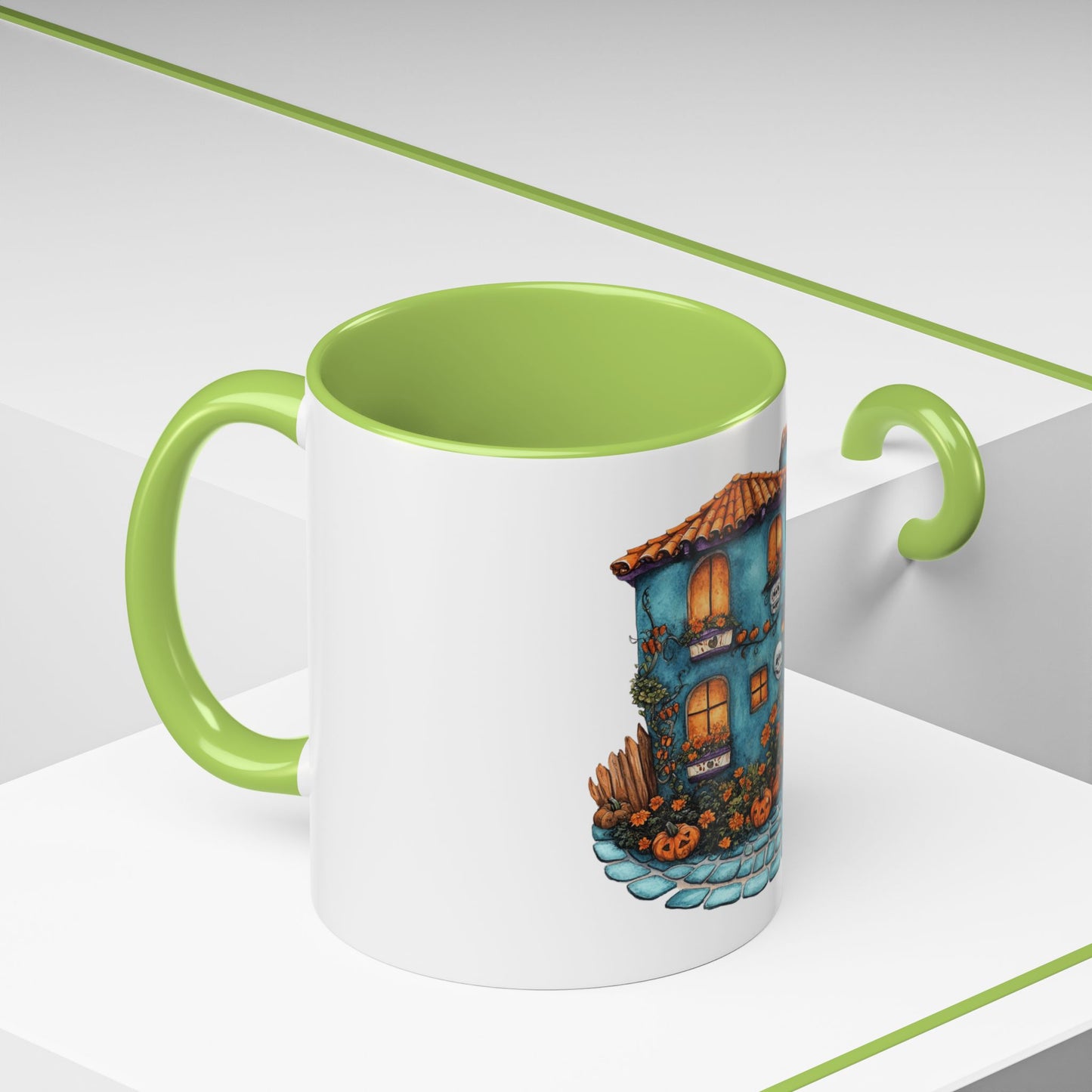 Charming Haunted House Mug - Perfect for Halloween, Coffee Lovers, Home Decor, Gift Idea, Unique Art