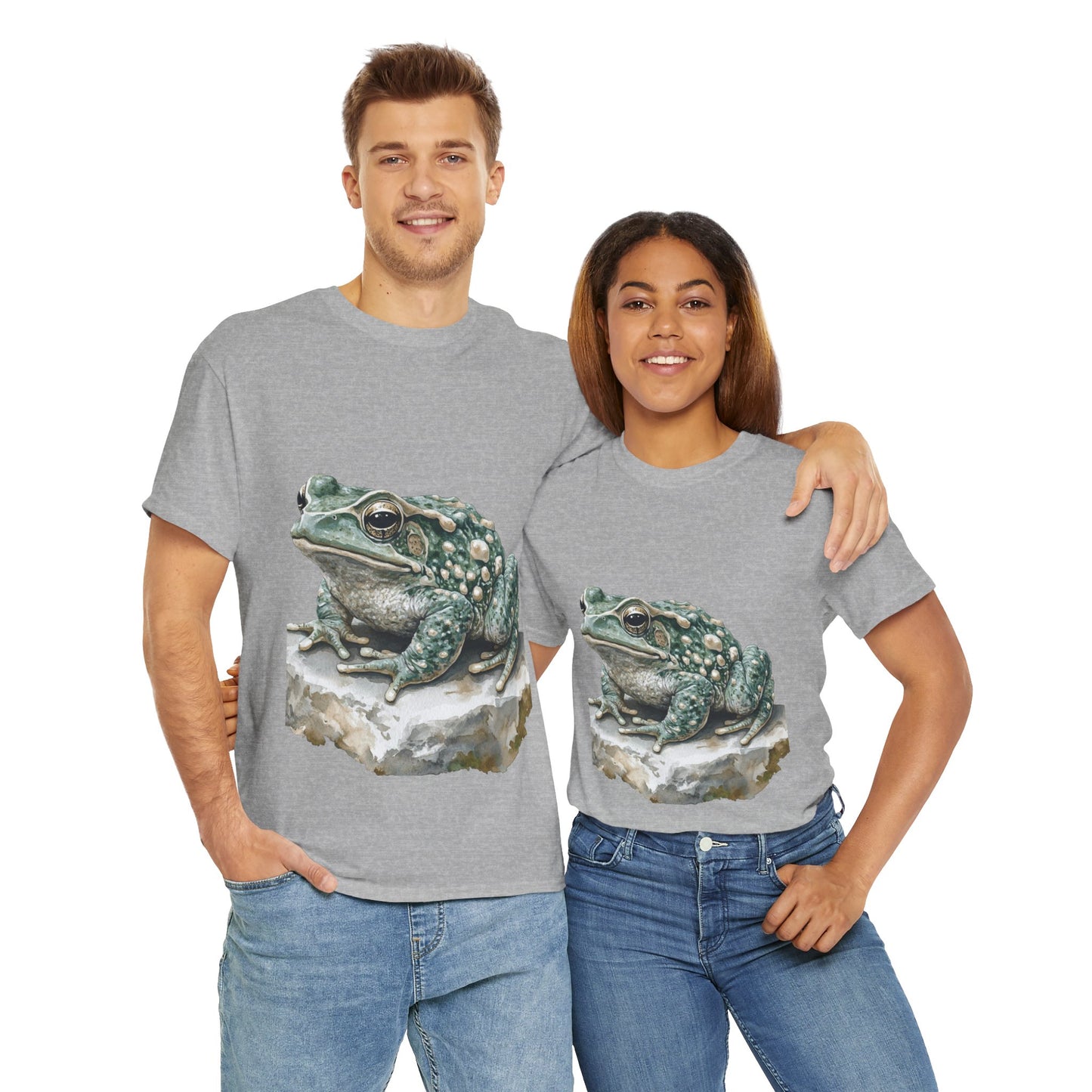 Frog Art Unisex Cotton Tee, Animal Lover Gift, Nature T-Shirt, Eco-Friendly Fashion, Men's & Women's Casual Wear