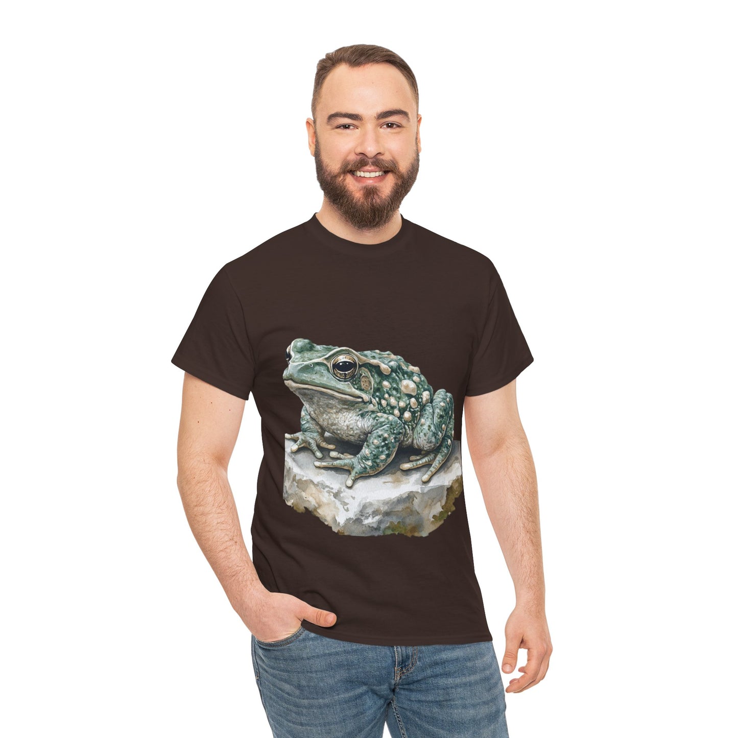 Frog Art Unisex Cotton Tee, Animal Lover Gift, Nature T-Shirt, Eco-Friendly Fashion, Men's & Women's Casual Wear