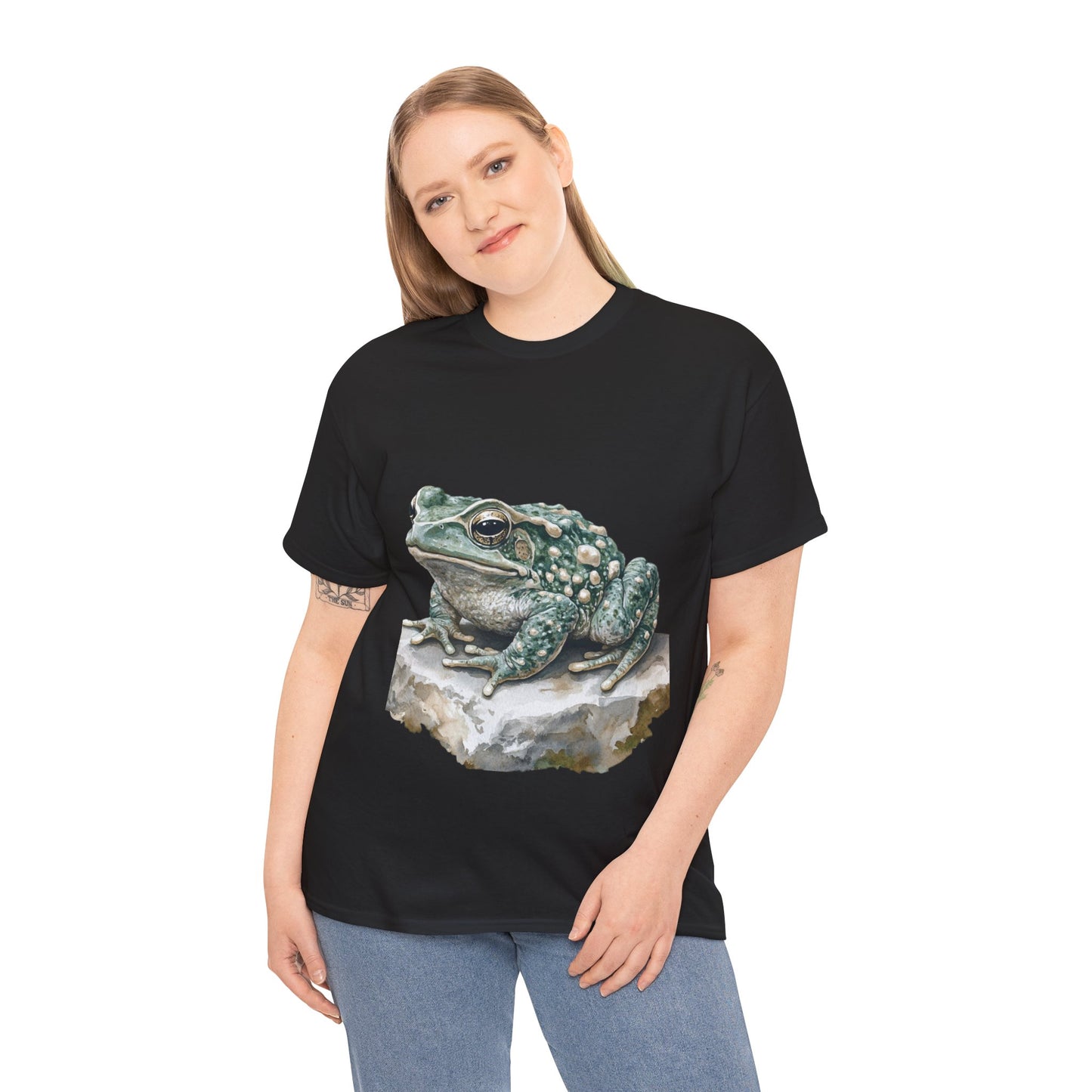 Frog Art Unisex Cotton Tee, Animal Lover Gift, Nature T-Shirt, Eco-Friendly Fashion, Men's & Women's Casual Wear