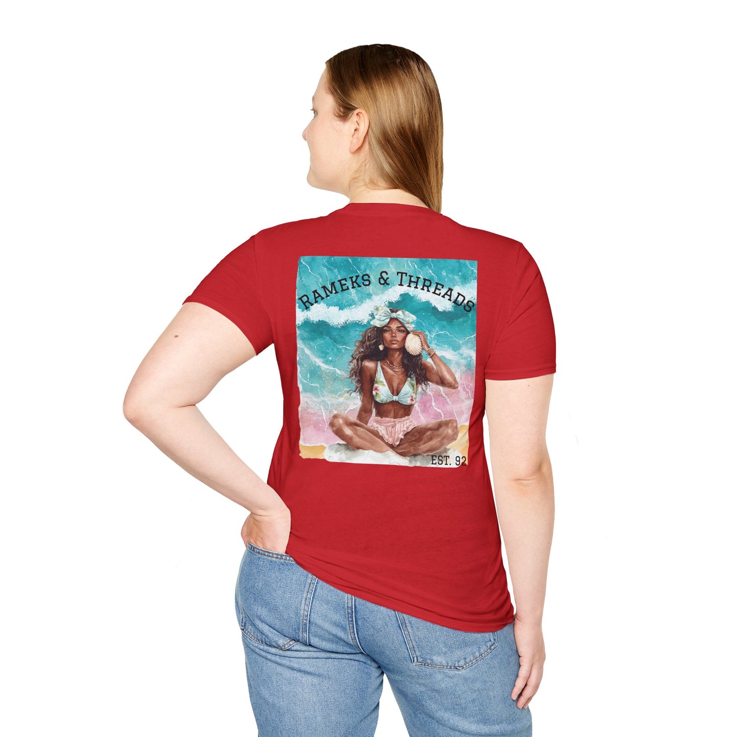 T-Shirt — "Rest Mode Activated" Floral Beach Graphic Tee