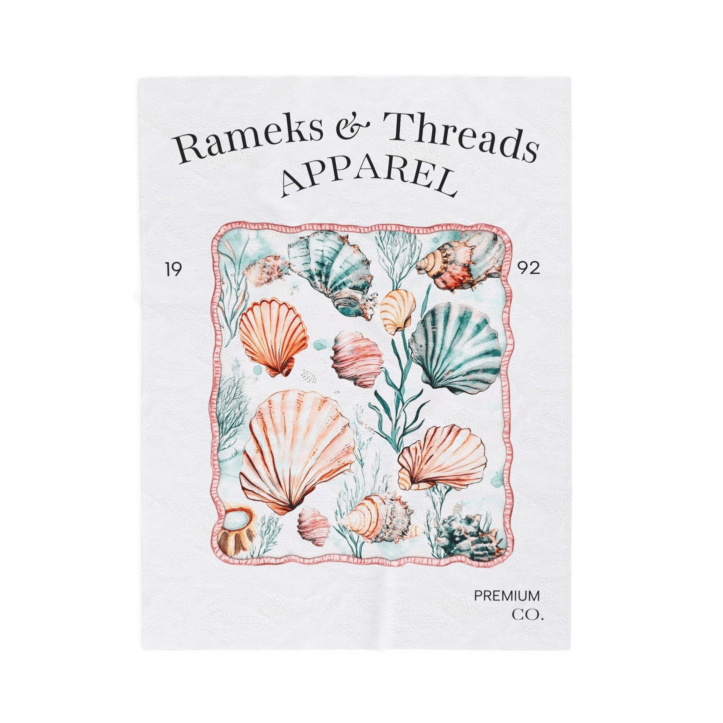 Ocean Velveteen Plush Blanket