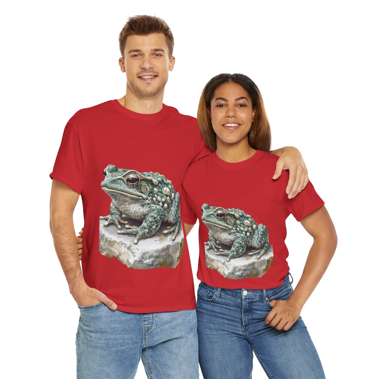 Frog Art Unisex Cotton Tee, Animal Lover Gift, Nature T-Shirt, Eco-Friendly Fashion, Men's & Women's Casual Wear