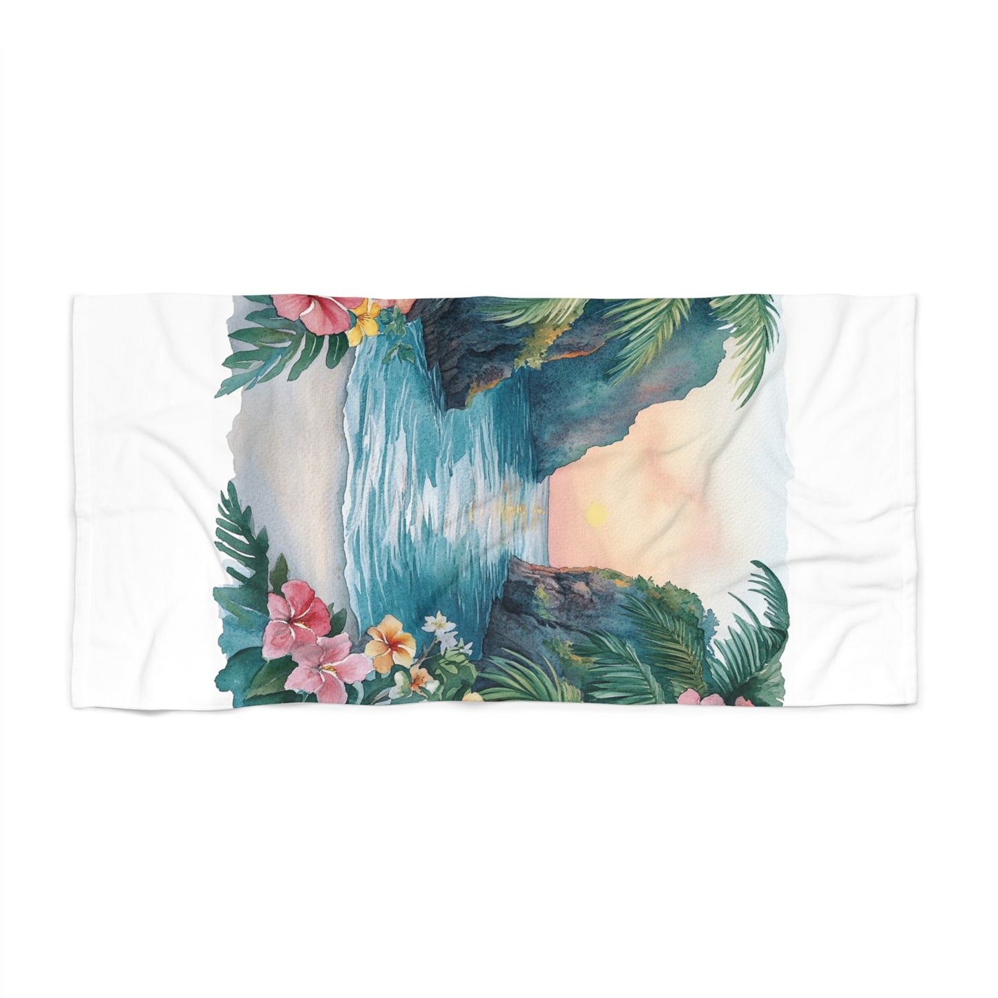 Tropical Paradise Beach Towel - Vibrant Floral Design, Summer Essentials, Poolside Accessory, Wedding Gift, Travel Companion