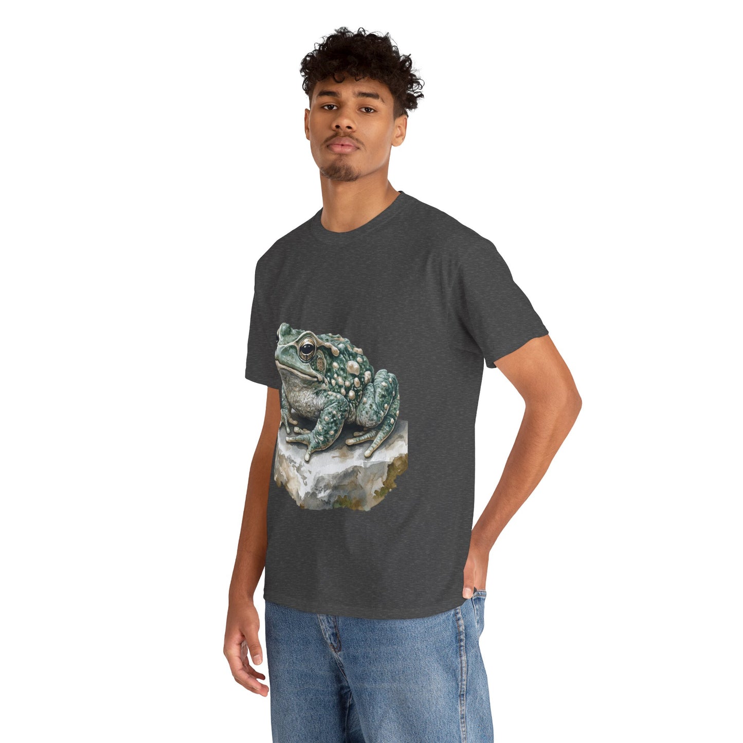 Frog Art Unisex Cotton Tee, Animal Lover Gift, Nature T-Shirt, Eco-Friendly Fashion, Men's & Women's Casual Wear