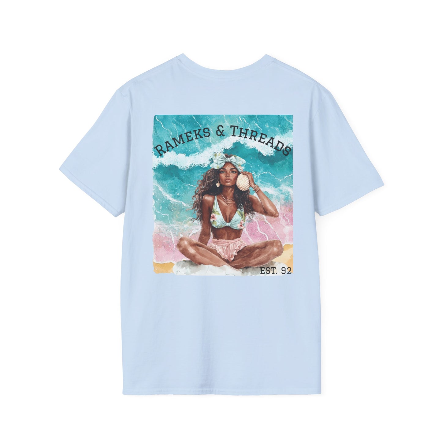 T-Shirt — "Rest Mode Activated" Floral Beach Graphic Tee