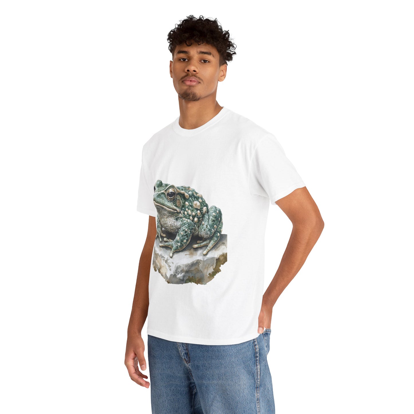 Frog Art Unisex Cotton Tee, Animal Lover Gift, Nature T-Shirt, Eco-Friendly Fashion, Men's & Women's Casual Wear