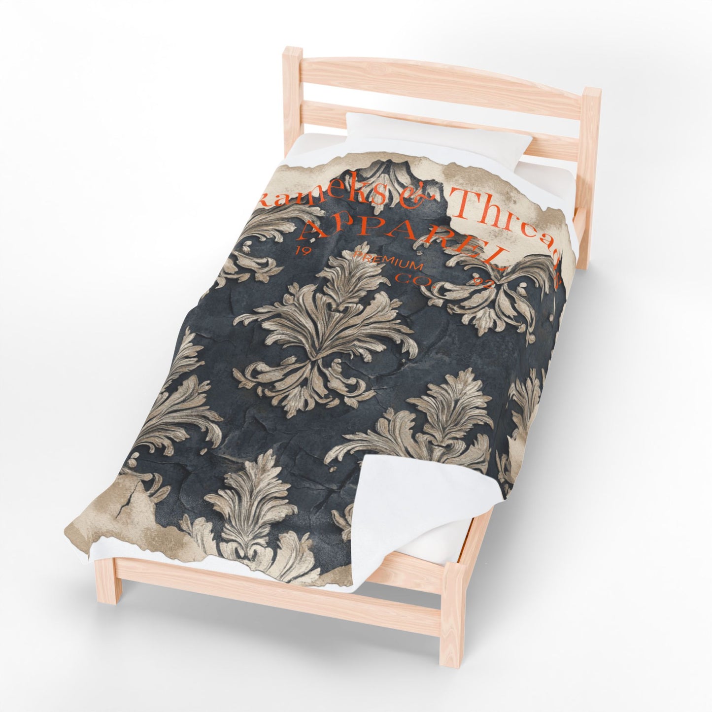 Vintage pattern Velveteen Plush Blanket
