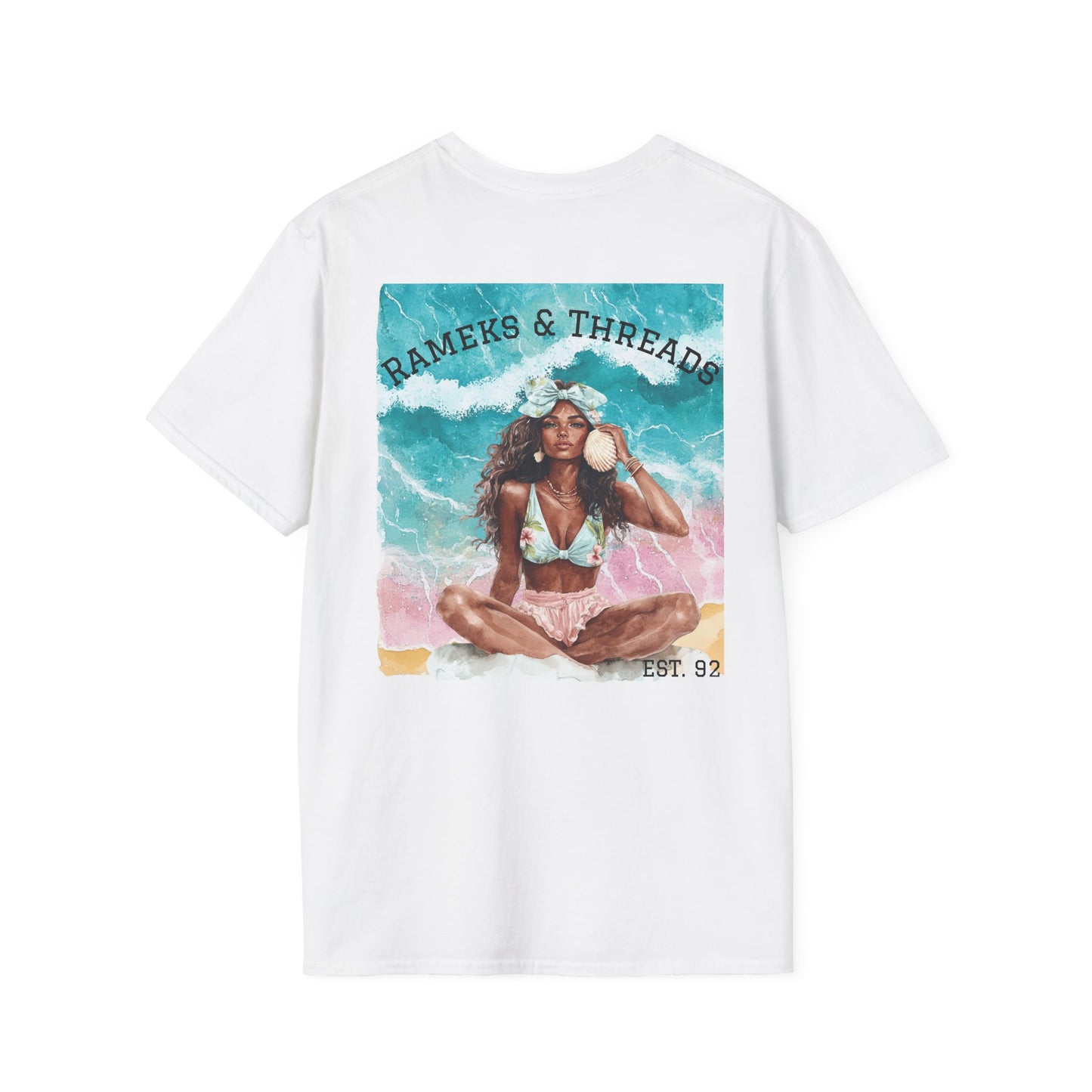 T-Shirt — "Rest Mode Activated" Floral Beach Graphic Tee
