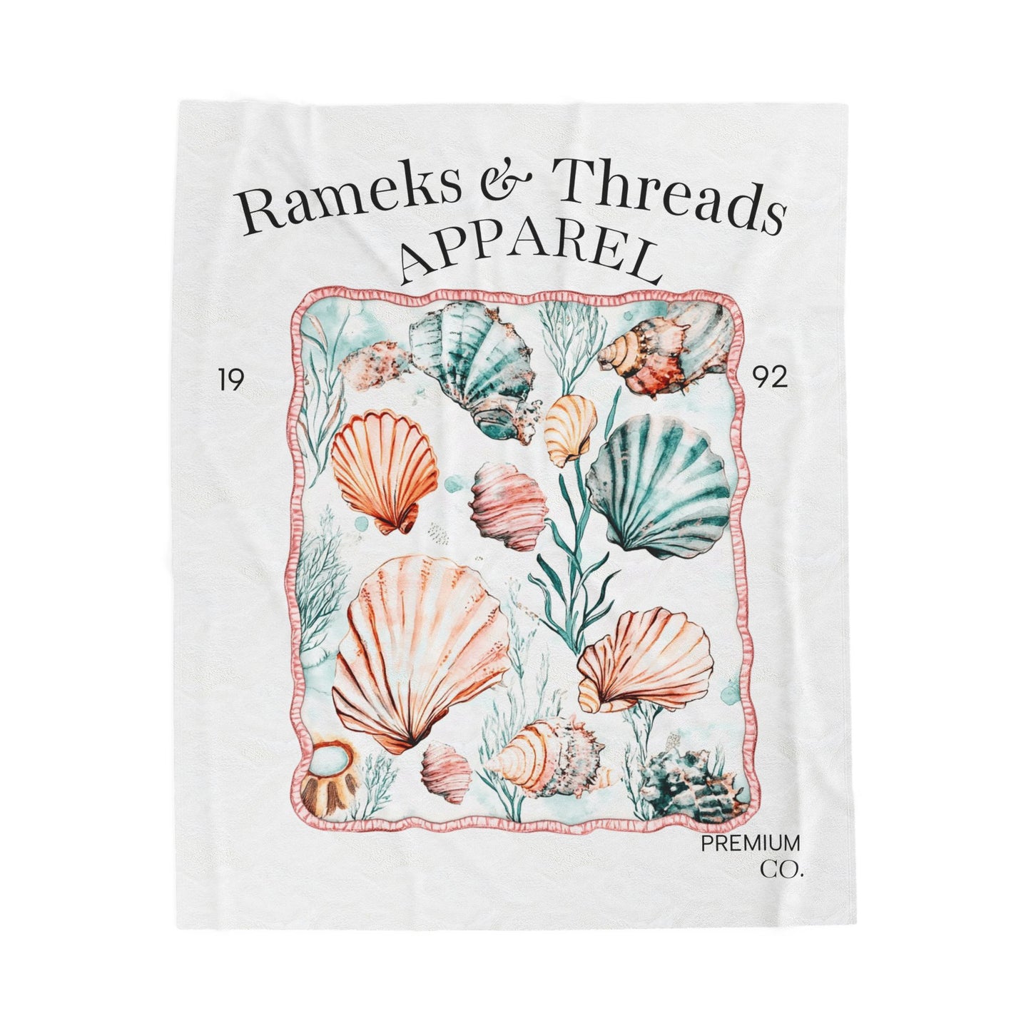 Ocean Velveteen Plush Blanket