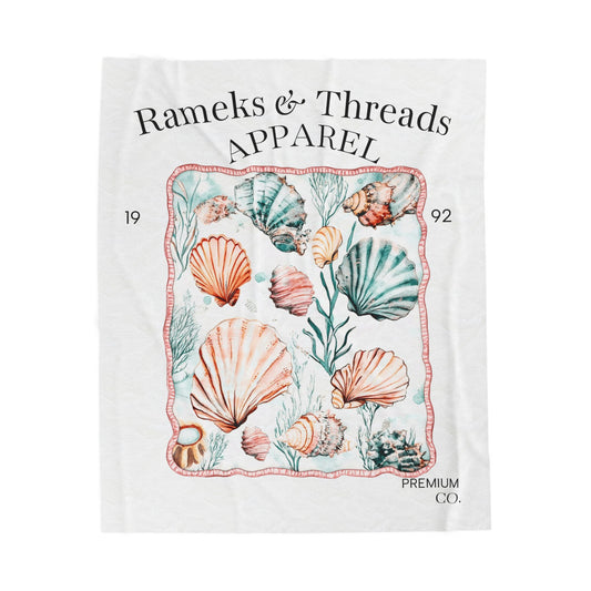 Ocean Velveteen Plush Blanket