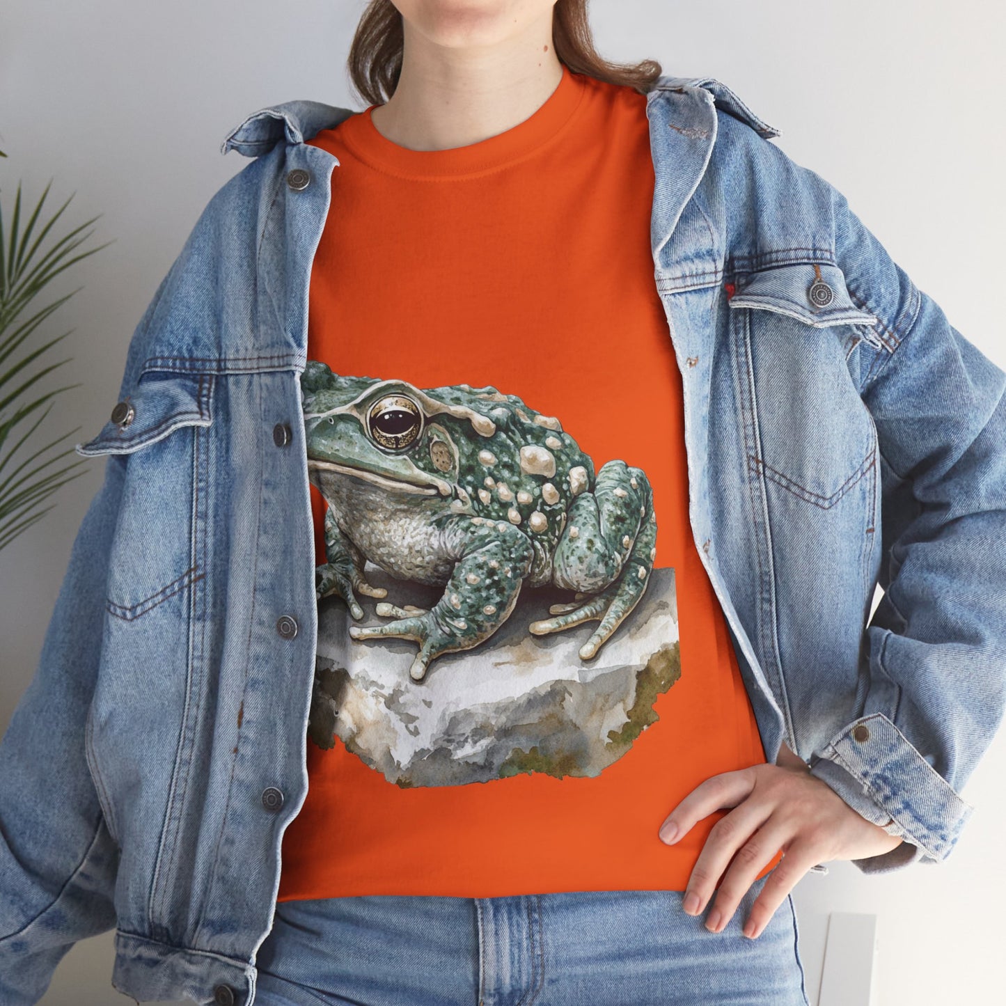 Frog Art Unisex Cotton Tee, Animal Lover Gift, Nature T-Shirt, Eco-Friendly Fashion, Men's & Women's Casual Wear