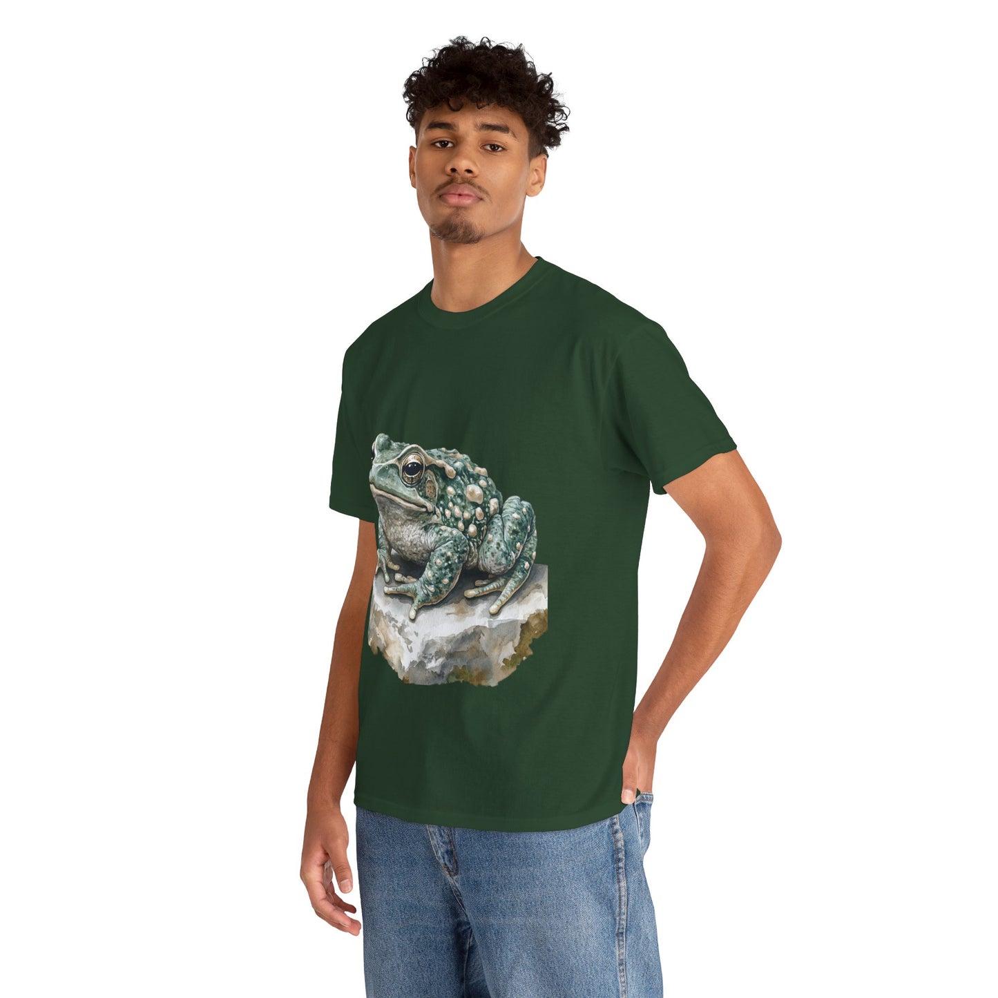 Frog Art Unisex Cotton Tee, Animal Lover Gift, Nature T-Shirt, Eco-Friendly Fashion, Men's & Women's Casual Wear