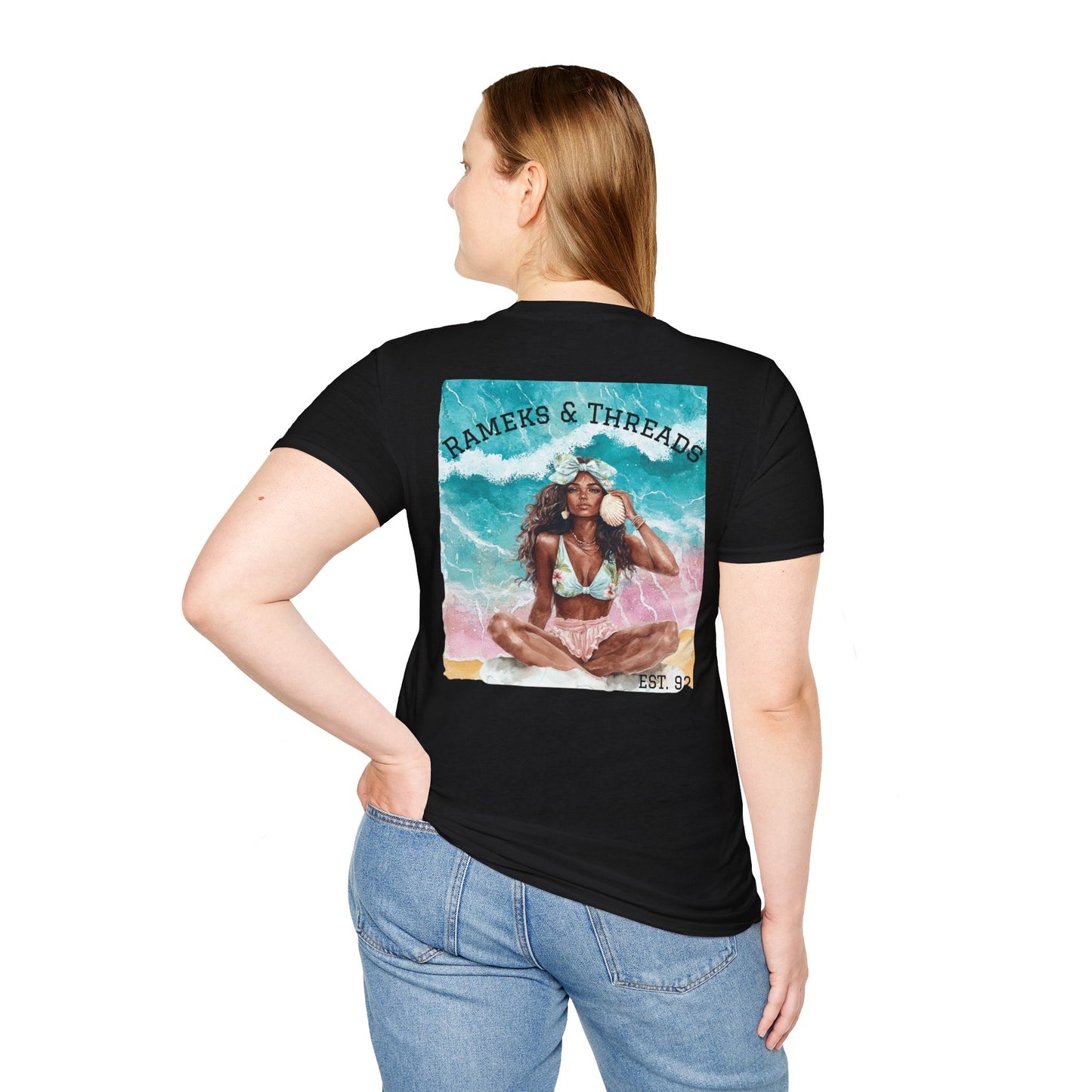 T-Shirt — "Rest Mode Activated" Floral Beach Graphic Tee