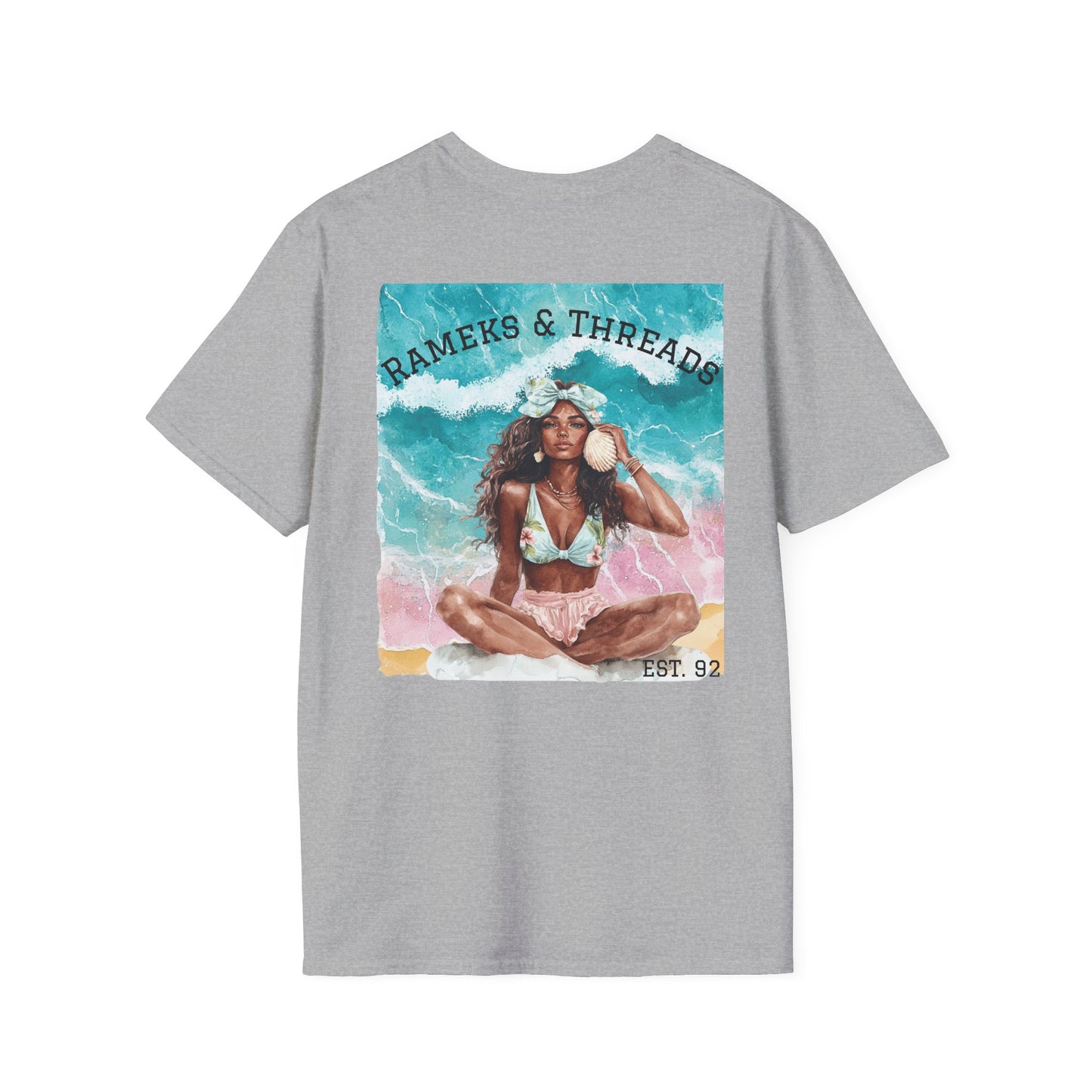 T-Shirt — "Rest Mode Activated" Floral Beach Graphic Tee