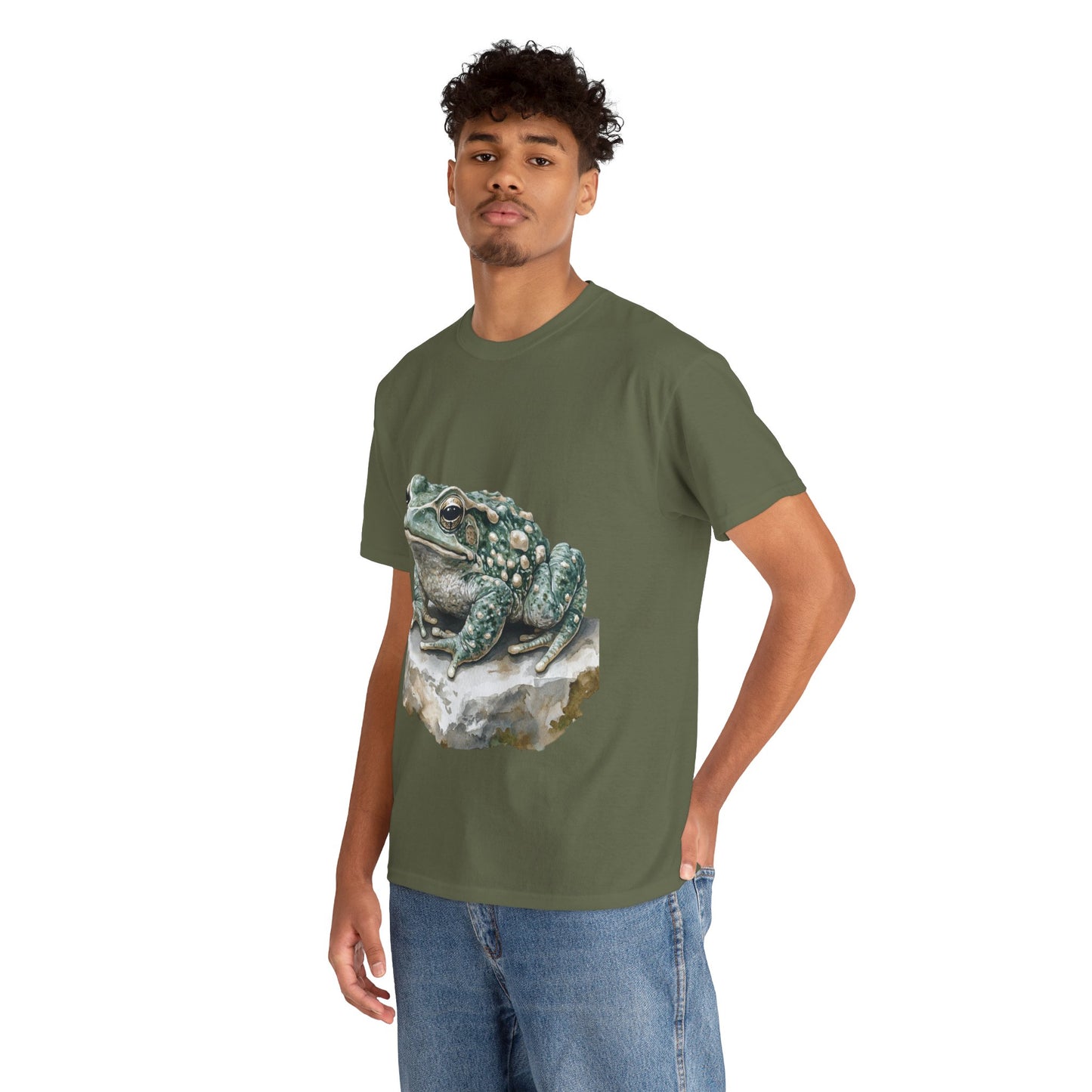 Frog Art Unisex Cotton Tee, Animal Lover Gift, Nature T-Shirt, Eco-Friendly Fashion, Men's & Women's Casual Wear