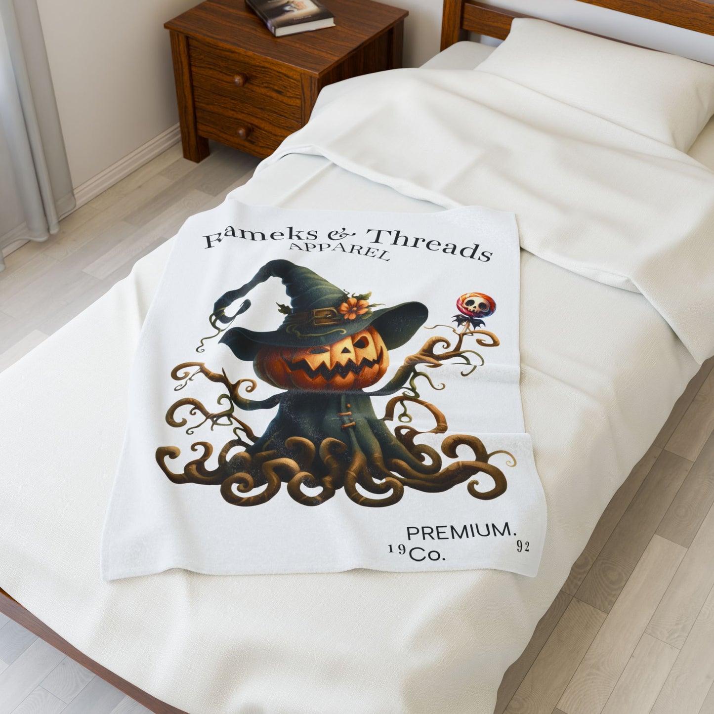 Pumpkin Monters Velveteen Plush Blanket