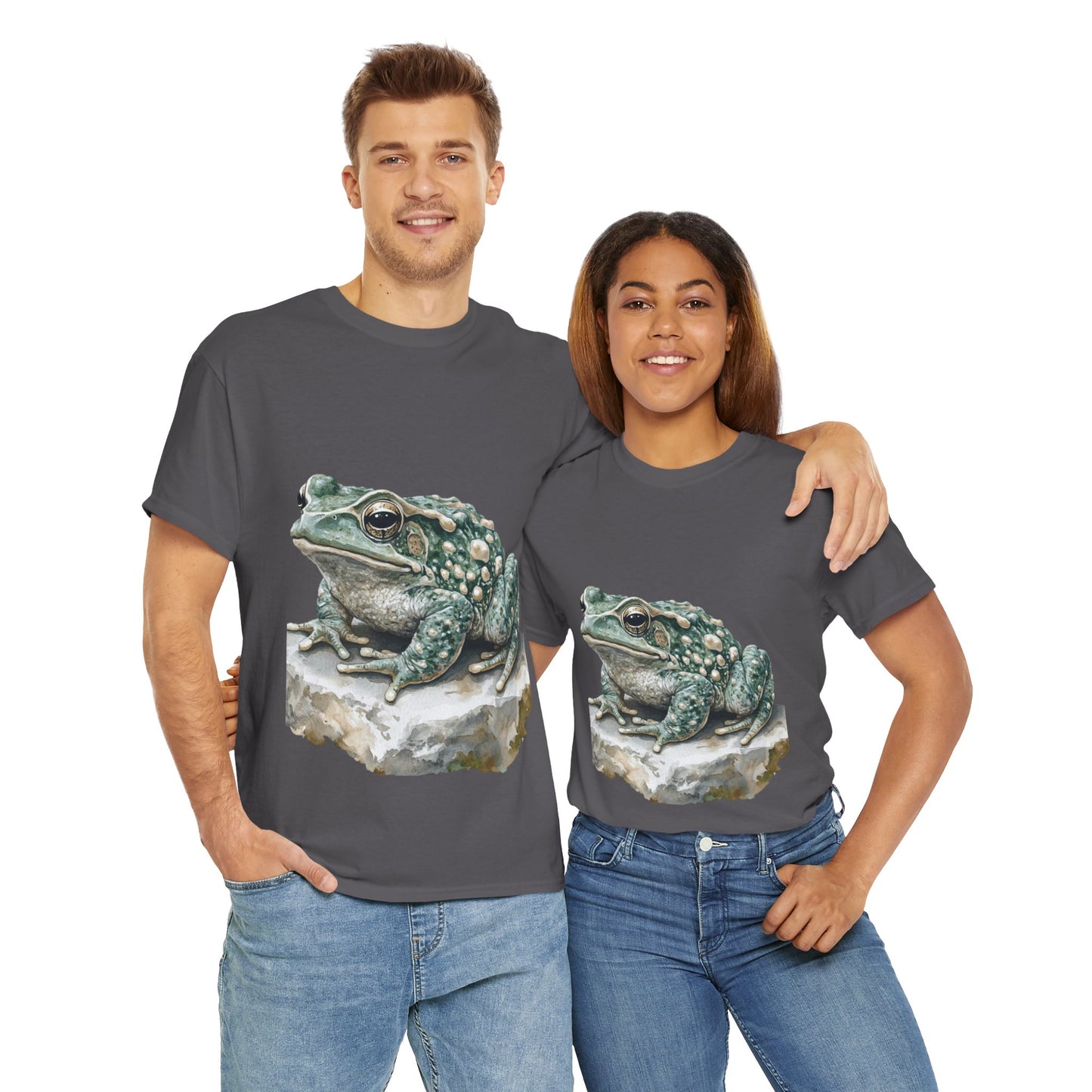 Frog Art Unisex Cotton Tee, Animal Lover Gift, Nature T-Shirt, Eco-Friendly Fashion, Men's & Women's Casual Wear