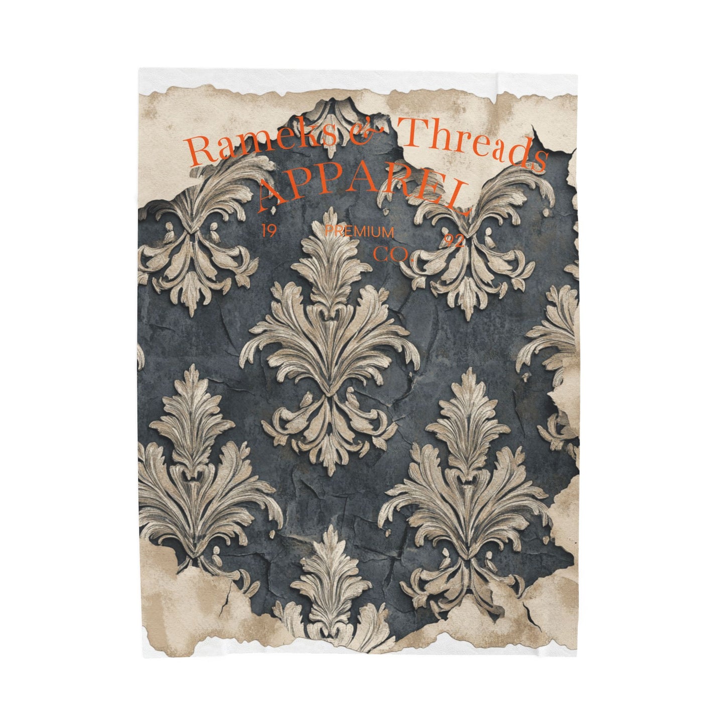 Vintage pattern Velveteen Plush Blanket