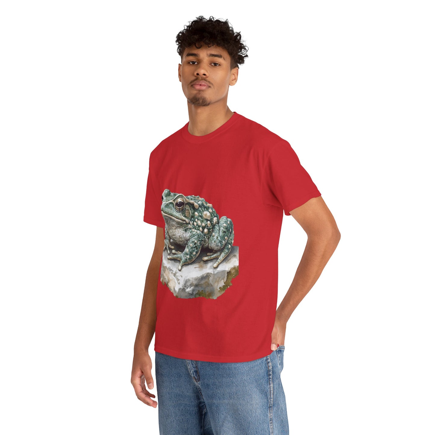 Frog Art Unisex Cotton Tee, Animal Lover Gift, Nature T-Shirt, Eco-Friendly Fashion, Men's & Women's Casual Wear