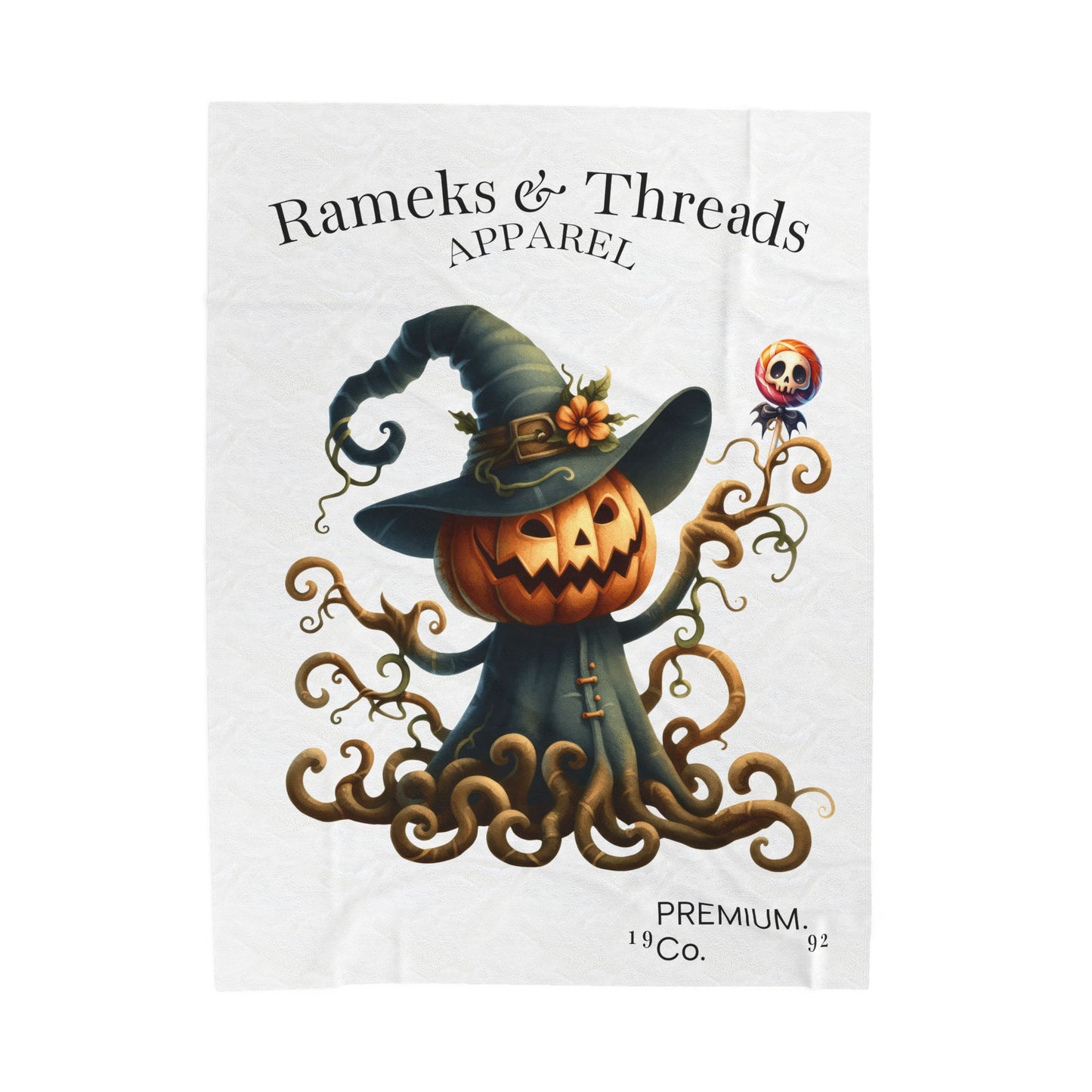 Pumpkin Monters Velveteen Plush Blanket