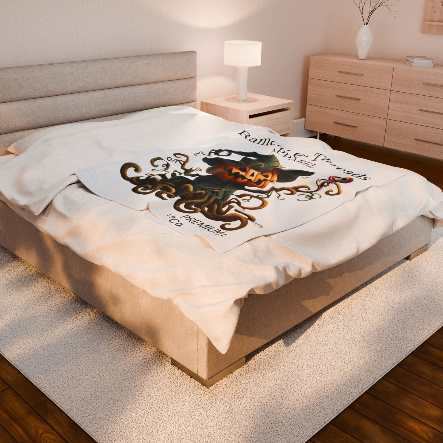 Pumpkin Monters Velveteen Plush Blanket