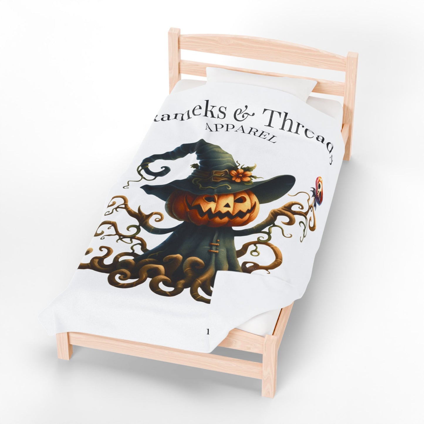 Pumpkin Monters Velveteen Plush Blanket