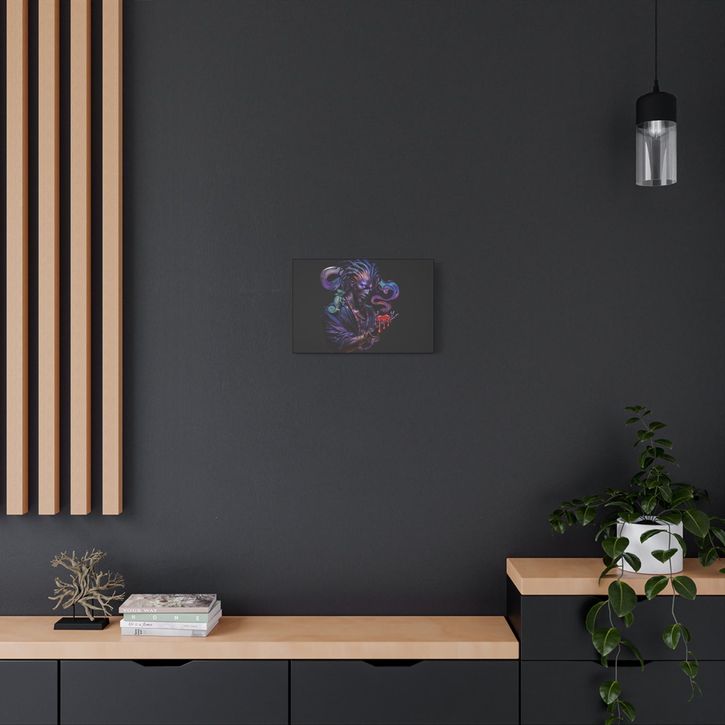 Mystic Sorcerer Canvas Print — Dark Fantasy Wall Art