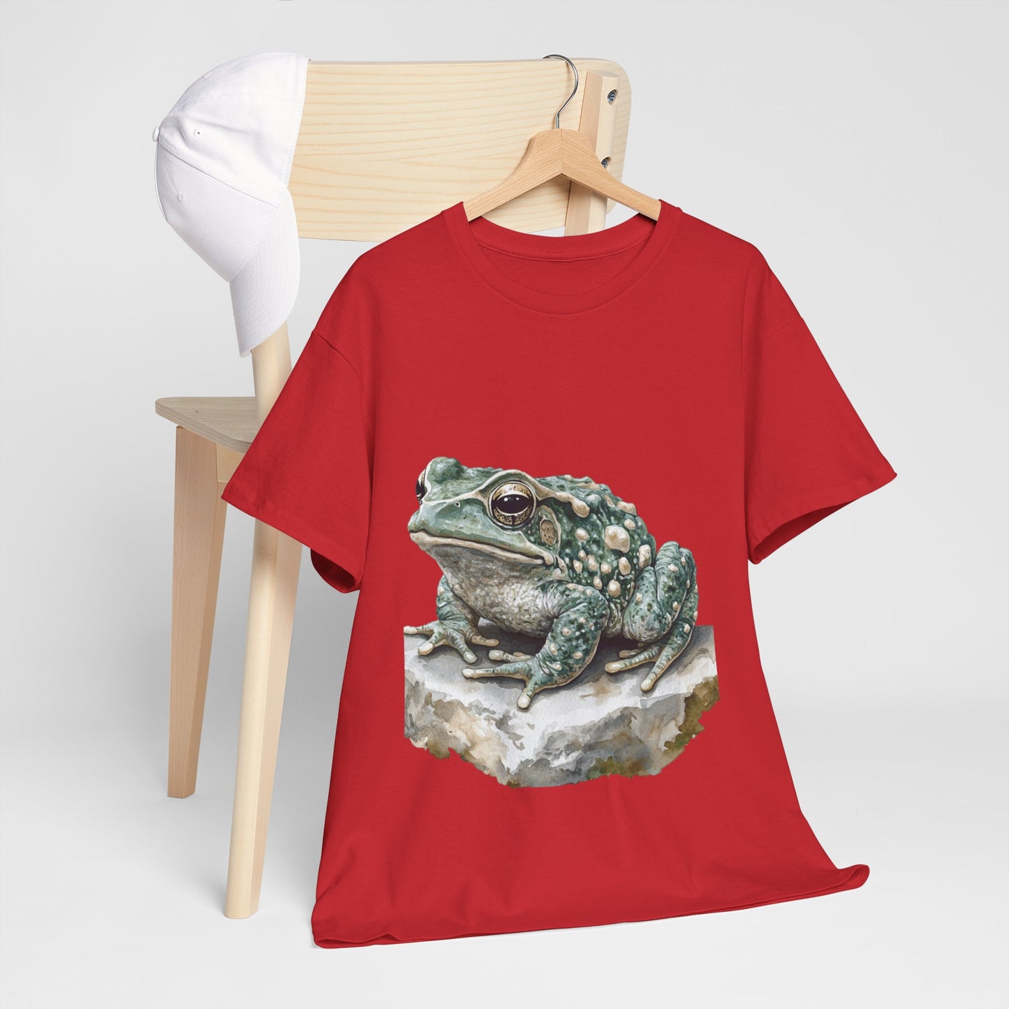 Frog Art Unisex Cotton Tee, Animal Lover Gift, Nature T-Shirt, Eco-Friendly Fashion, Men's & Women's Casual Wear