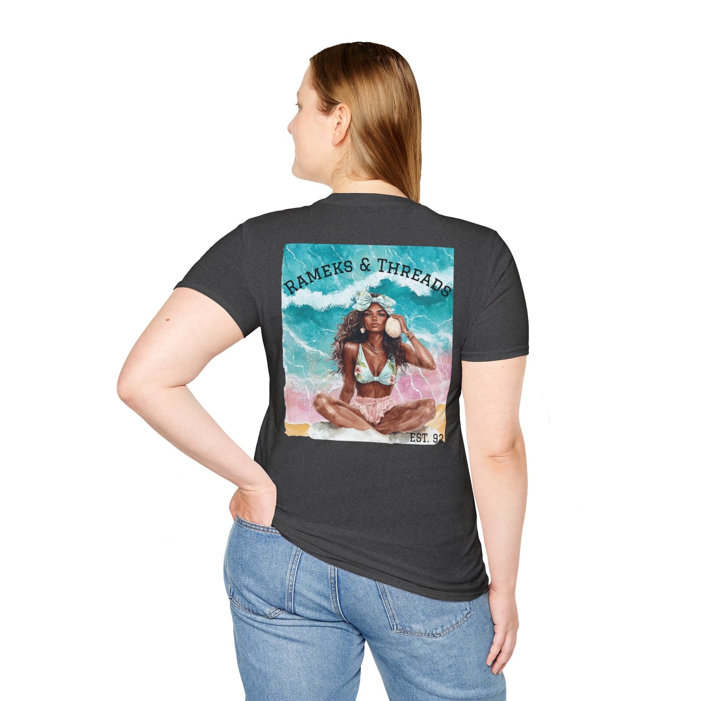 T-Shirt — "Rest Mode Activated" Floral Beach Graphic Tee