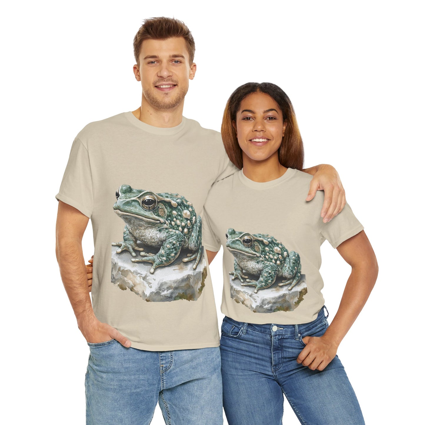 Frog Art Unisex Cotton Tee, Animal Lover Gift, Nature T-Shirt, Eco-Friendly Fashion, Men's & Women's Casual Wear