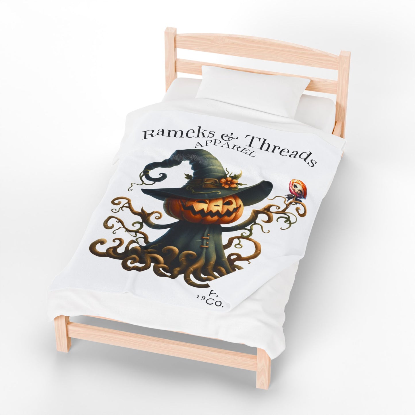 Pumpkin Monters Velveteen Plush Blanket
