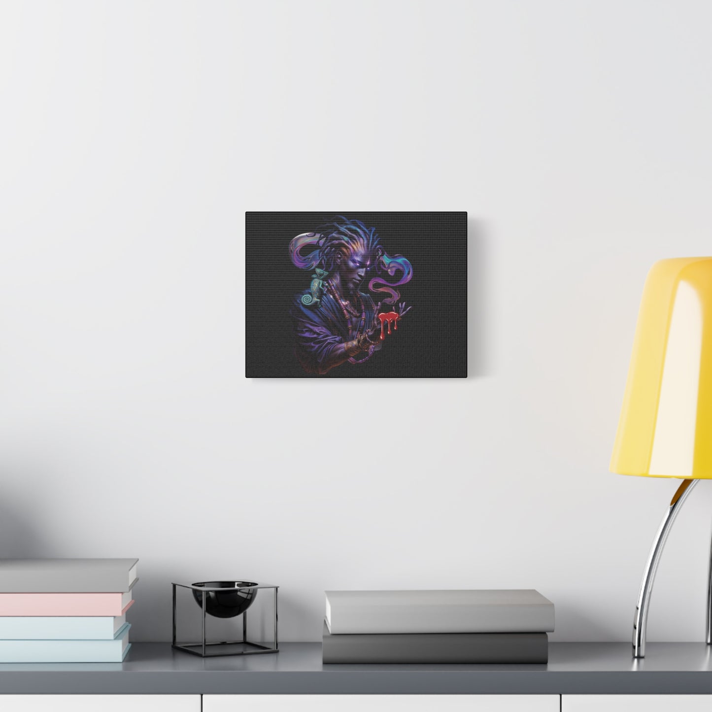 Mystic Sorcerer Canvas Print — Dark Fantasy Wall Art