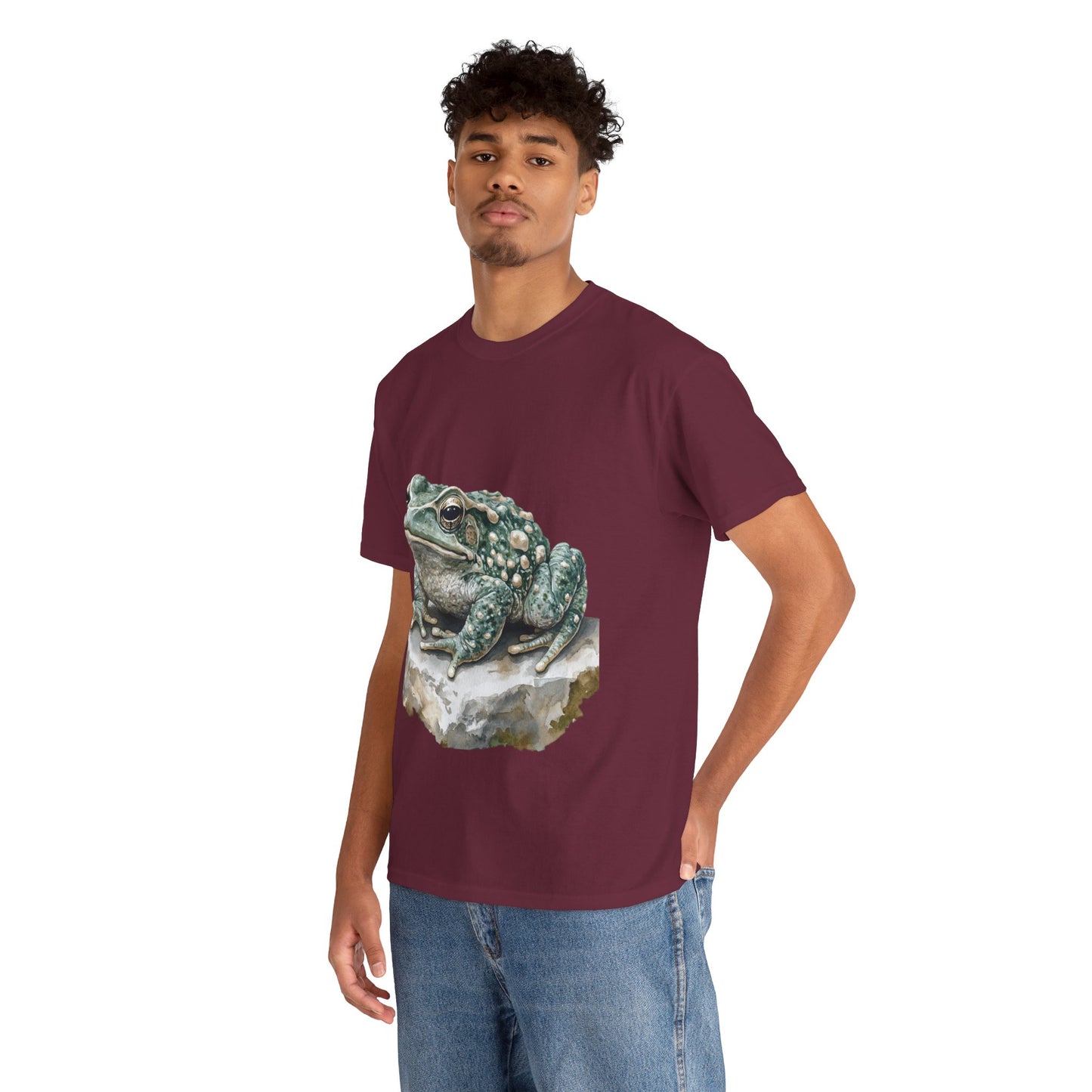 Frog Art Unisex Cotton Tee, Animal Lover Gift, Nature T-Shirt, Eco-Friendly Fashion, Men's & Women's Casual Wear