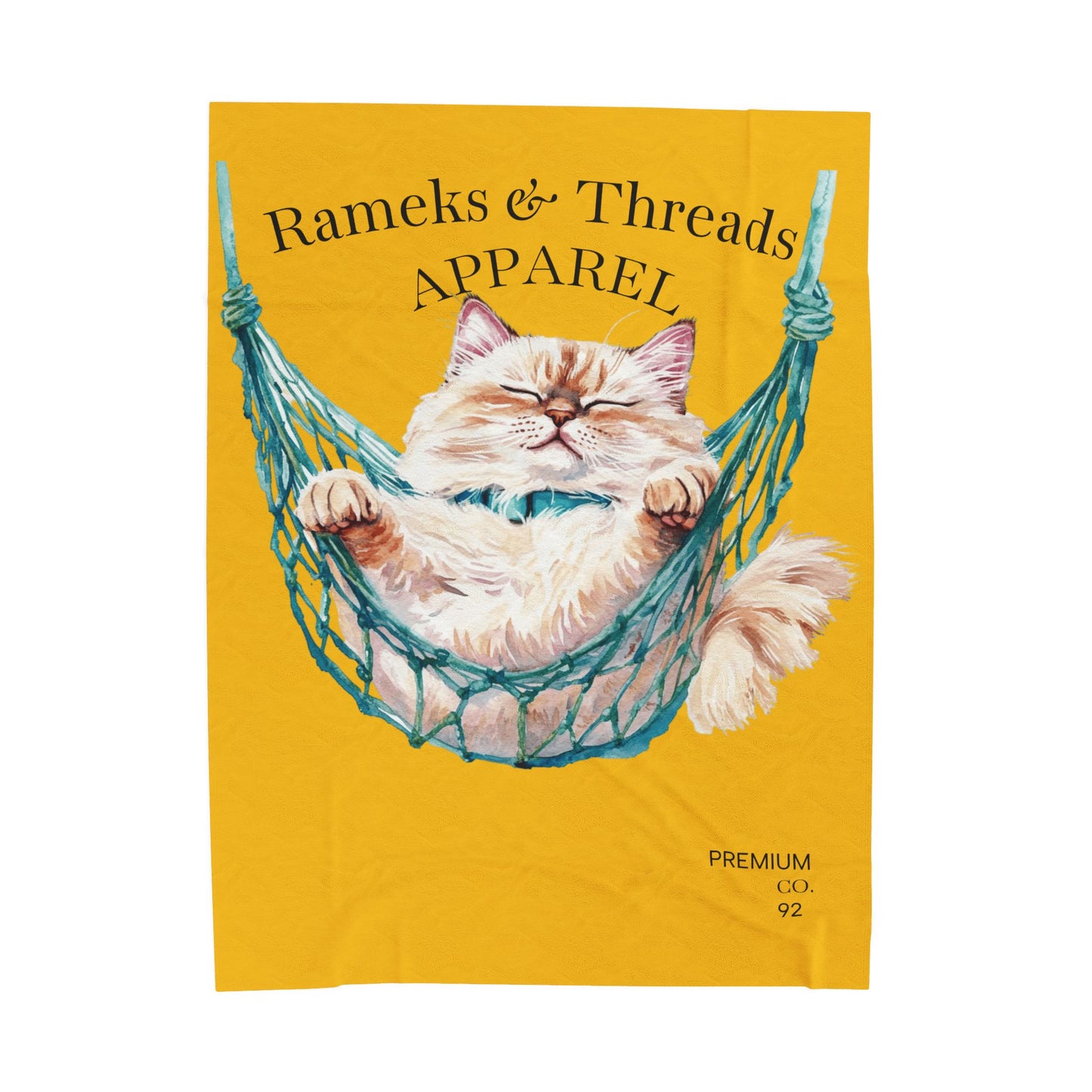 Cute Cat Lovers Cozy Velveteen Plush Blanket,