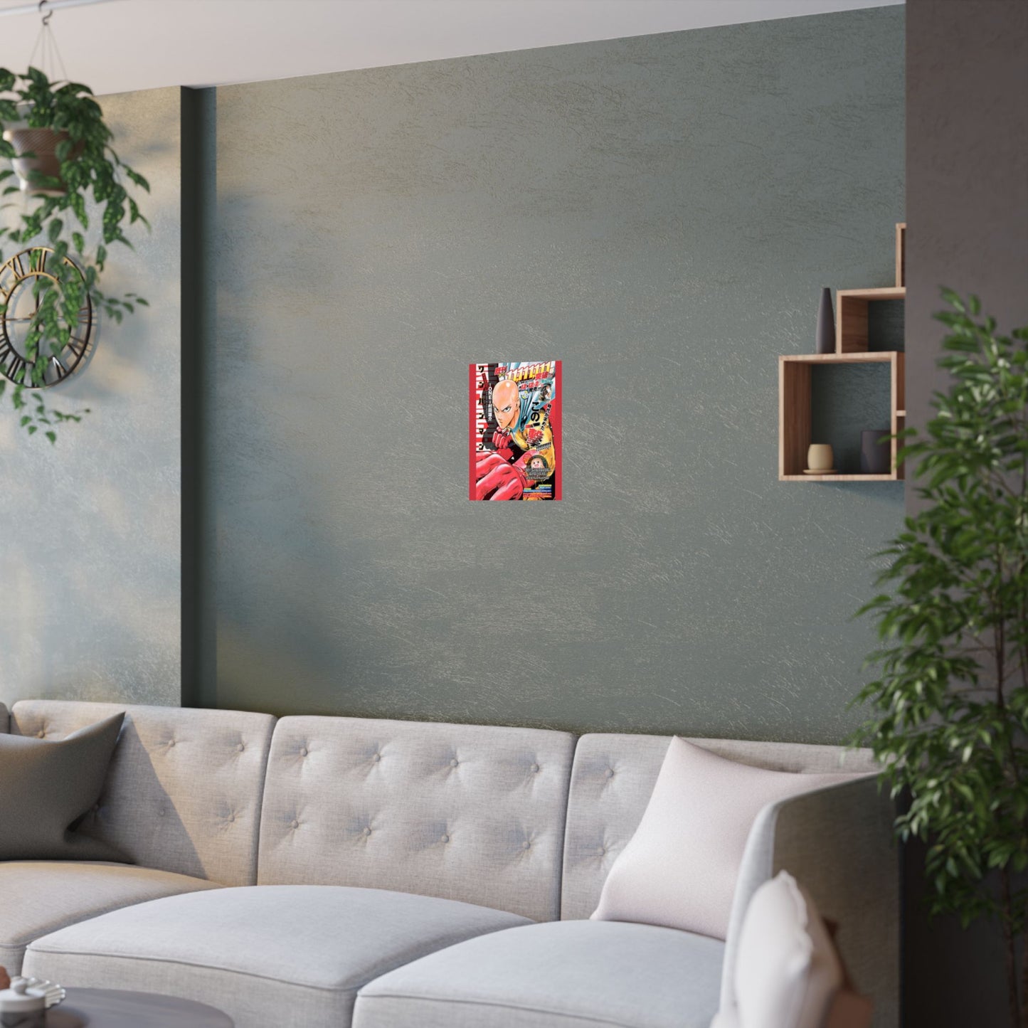 ONE PUNCH MAN Satin Poster — 'Lost in Paradise' Anime Wall Art